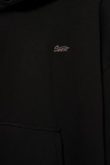 STWD logo boxy hoodie — Black 8