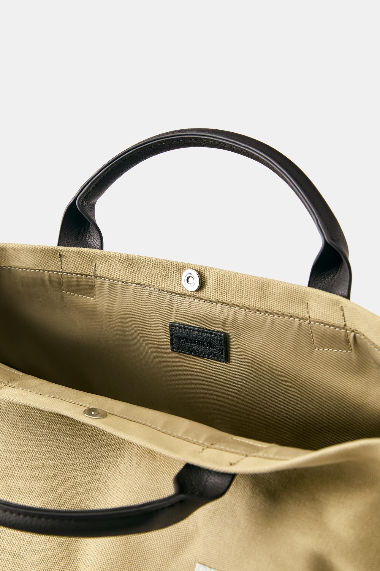 Canvas 'La Esquina' handbag — Beige
