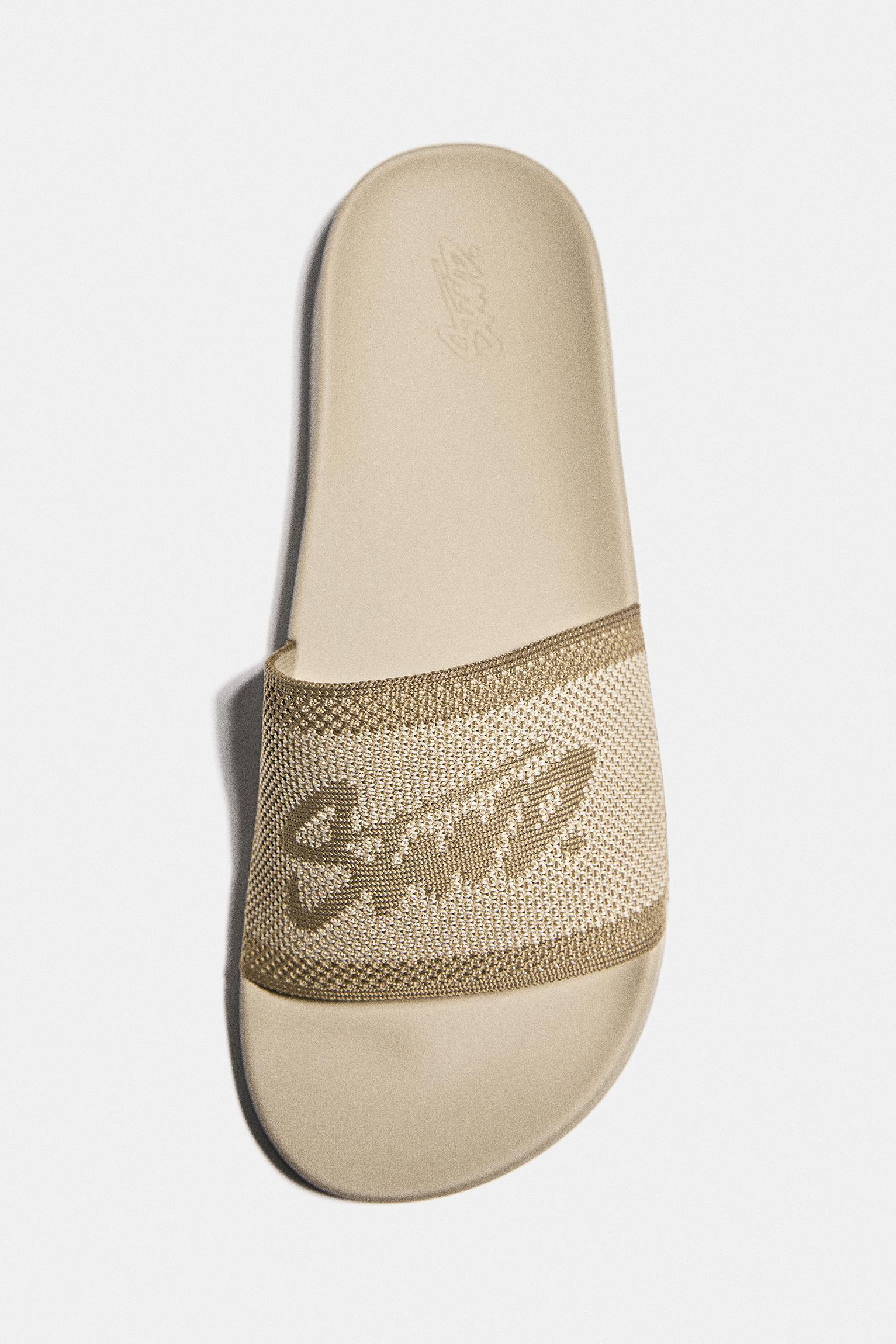 STWD rubberised sandals — Ecru