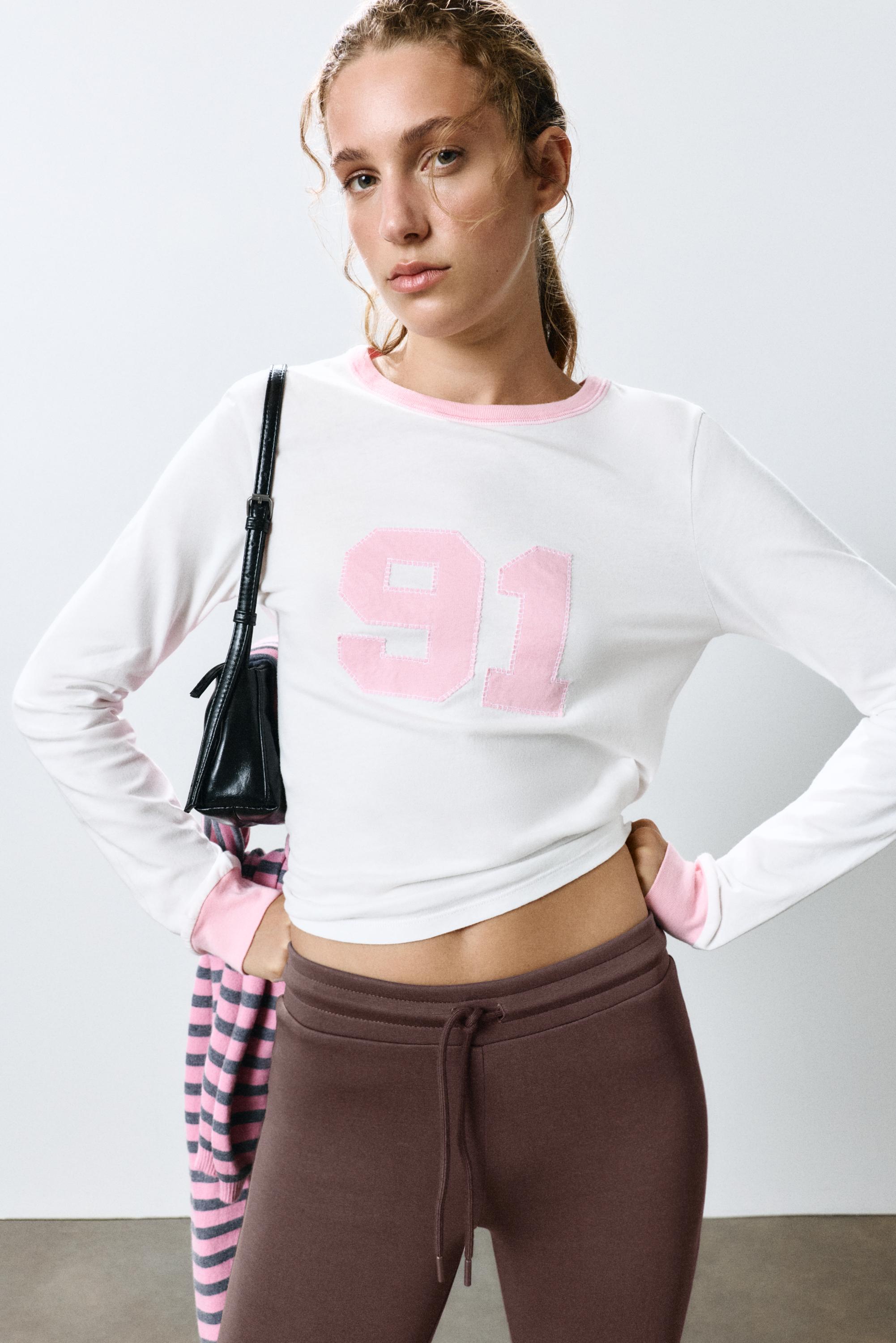 Modal flared trousers — Brown