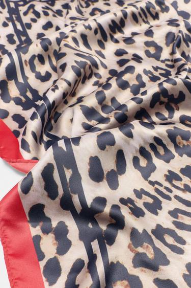 Bandana leopard print — Red 3