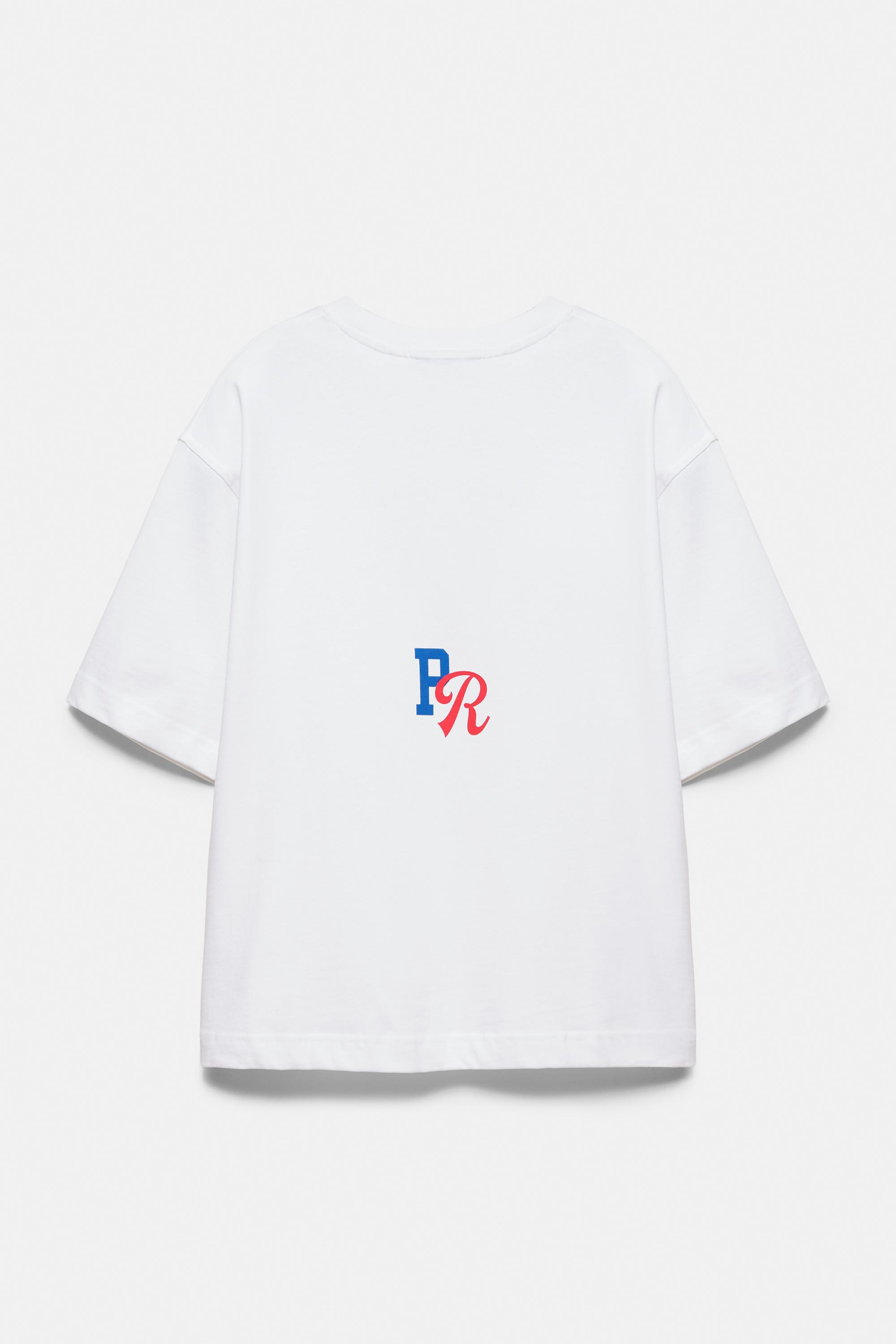 Puerto Rico cropped T-shirt — Off white