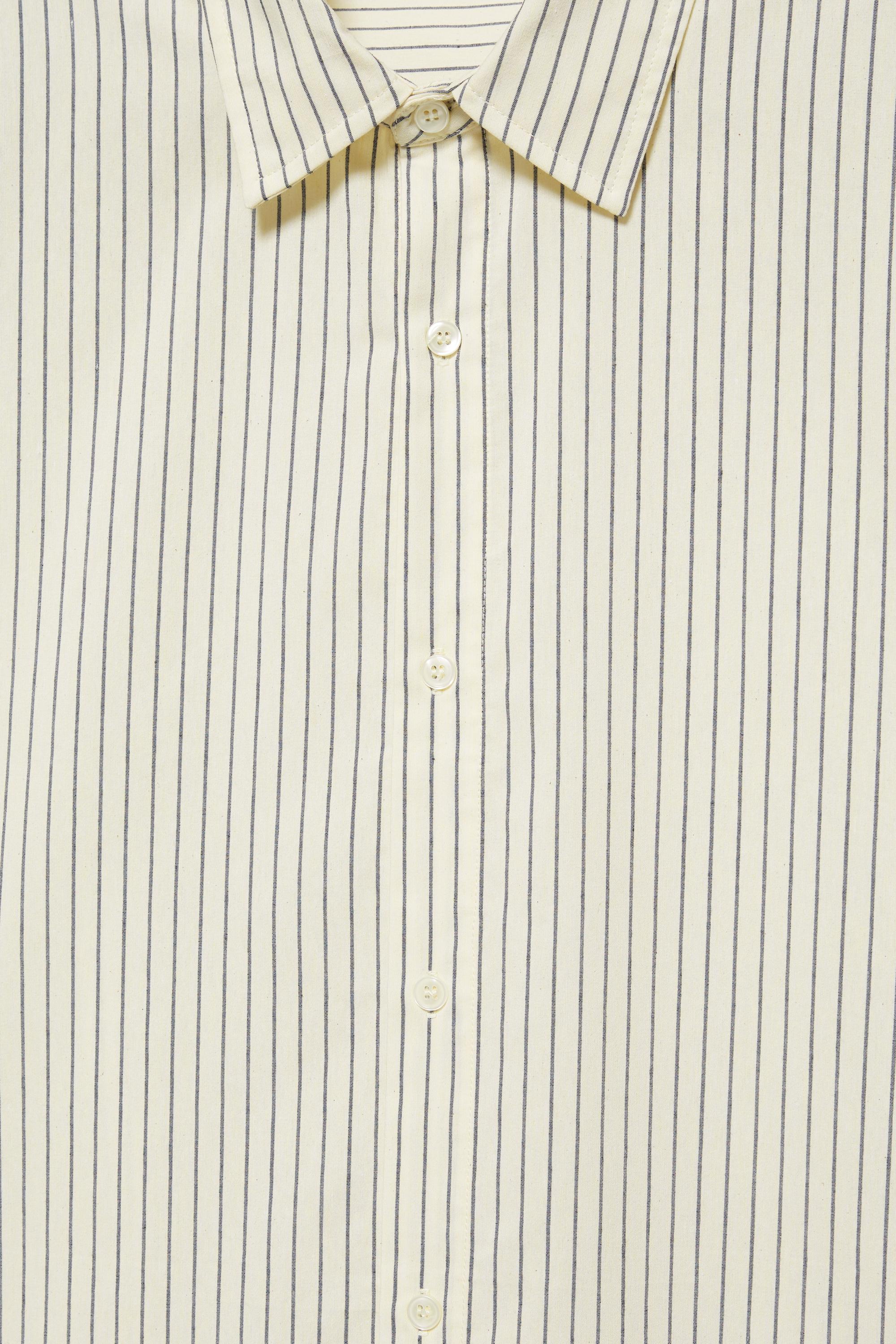 Striped long sleeve shirt — Vanilla