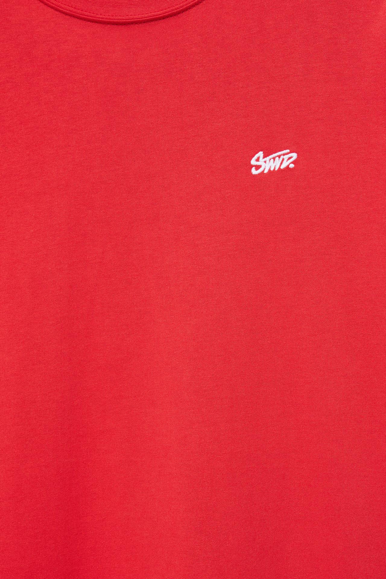 Boxy STWD logo T-shirt — Red