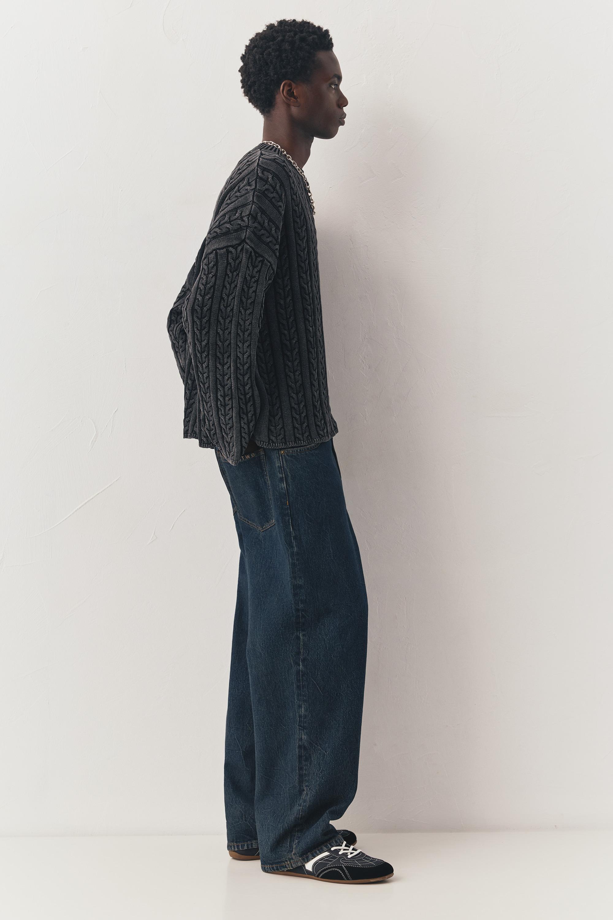 Relaxed fit baggy jeans — Dark blue