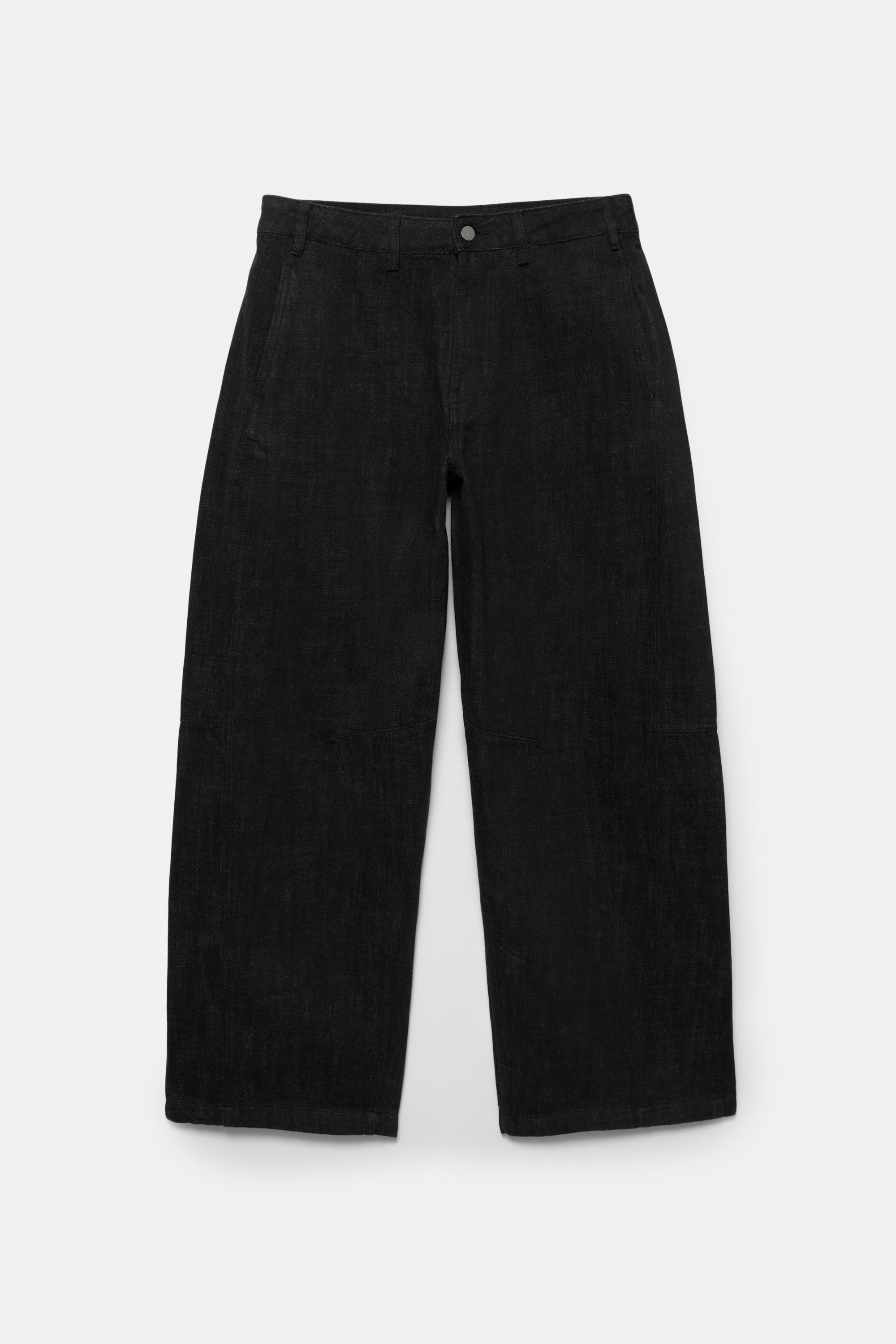 Dikiş detaylı düz paça pantolon - Görsel 3