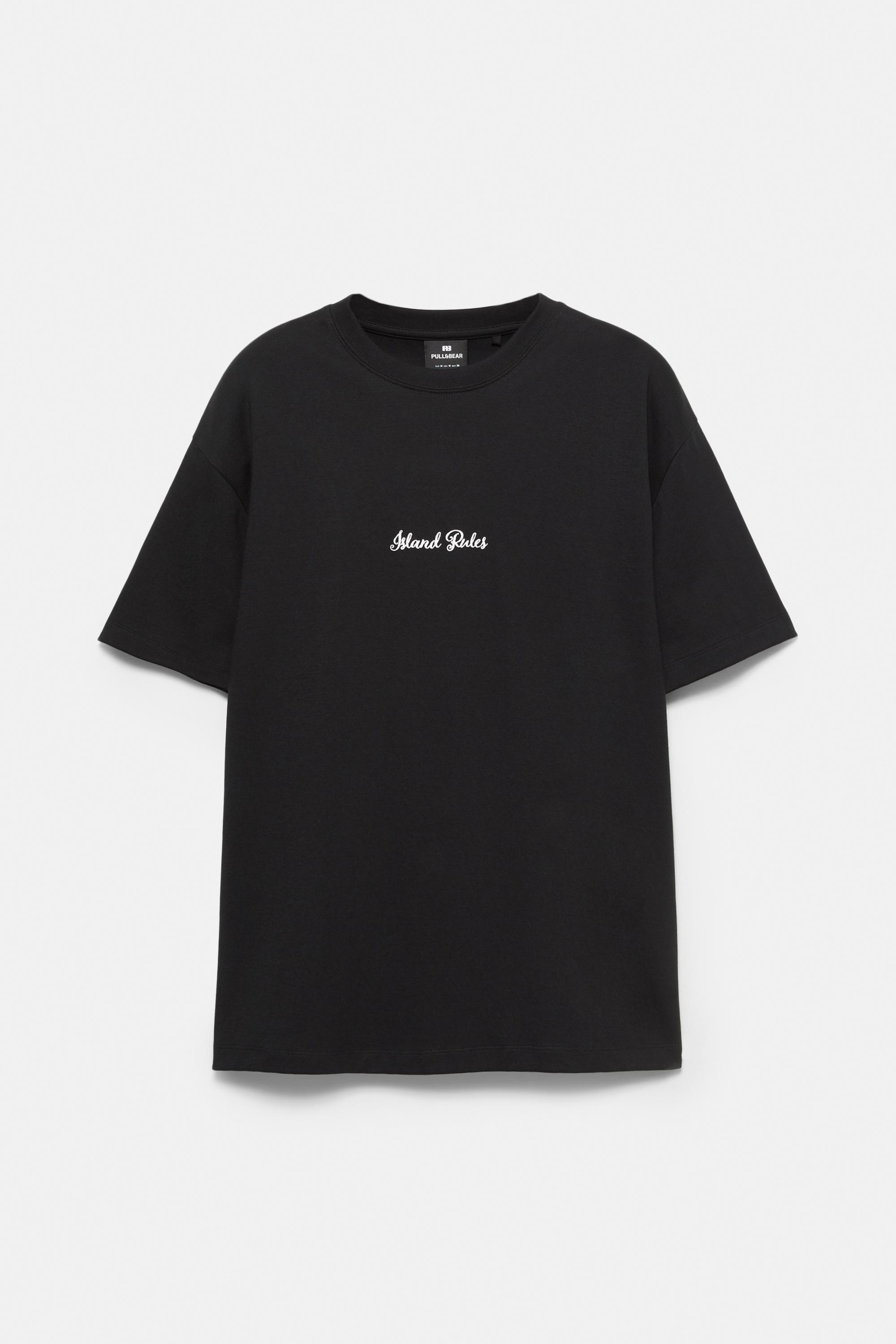T-Shirt Com Gráfico Island Rules