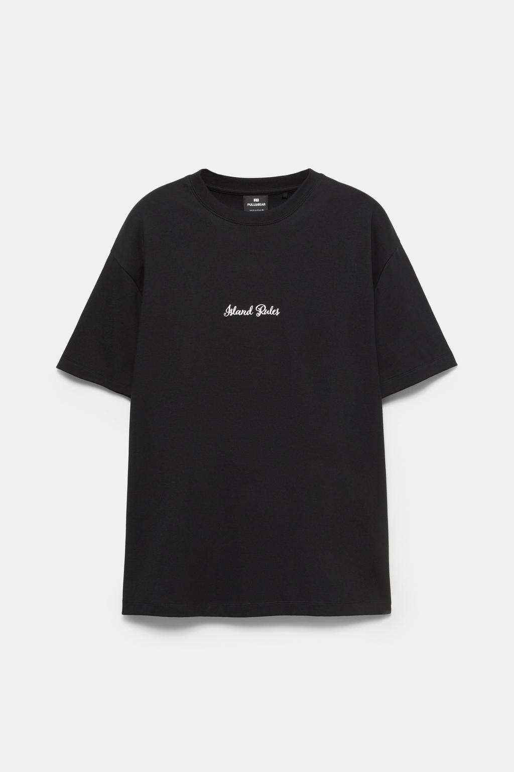 Pull&Bear - T-shirt à manches longues et logo - Noir | ASOS Pull&Bear - T-shirt à manches longues et logo - Noir | ASOS