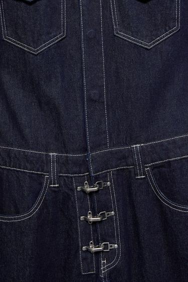 Dickies long denim jumpsuit — Navy 8