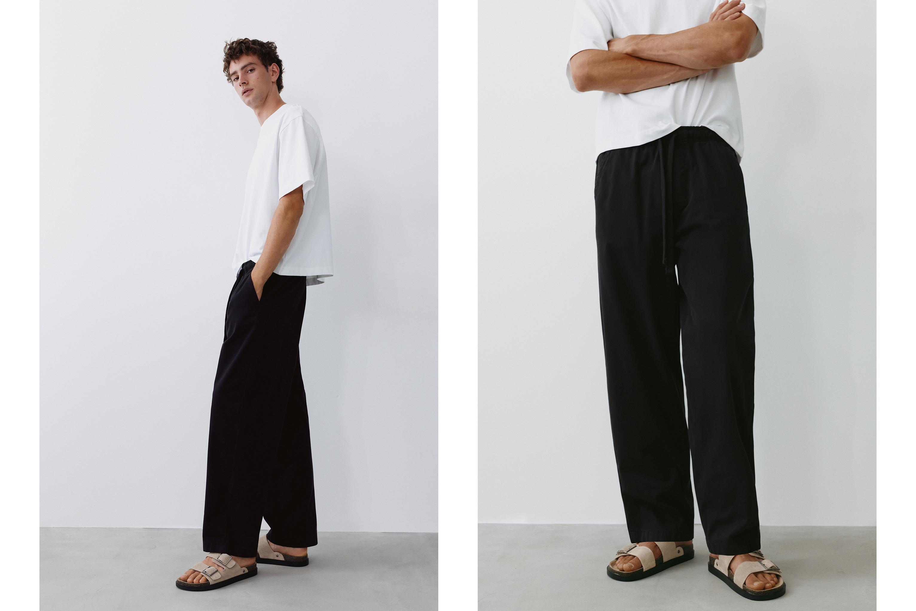 Baggy jogger pants — Black
