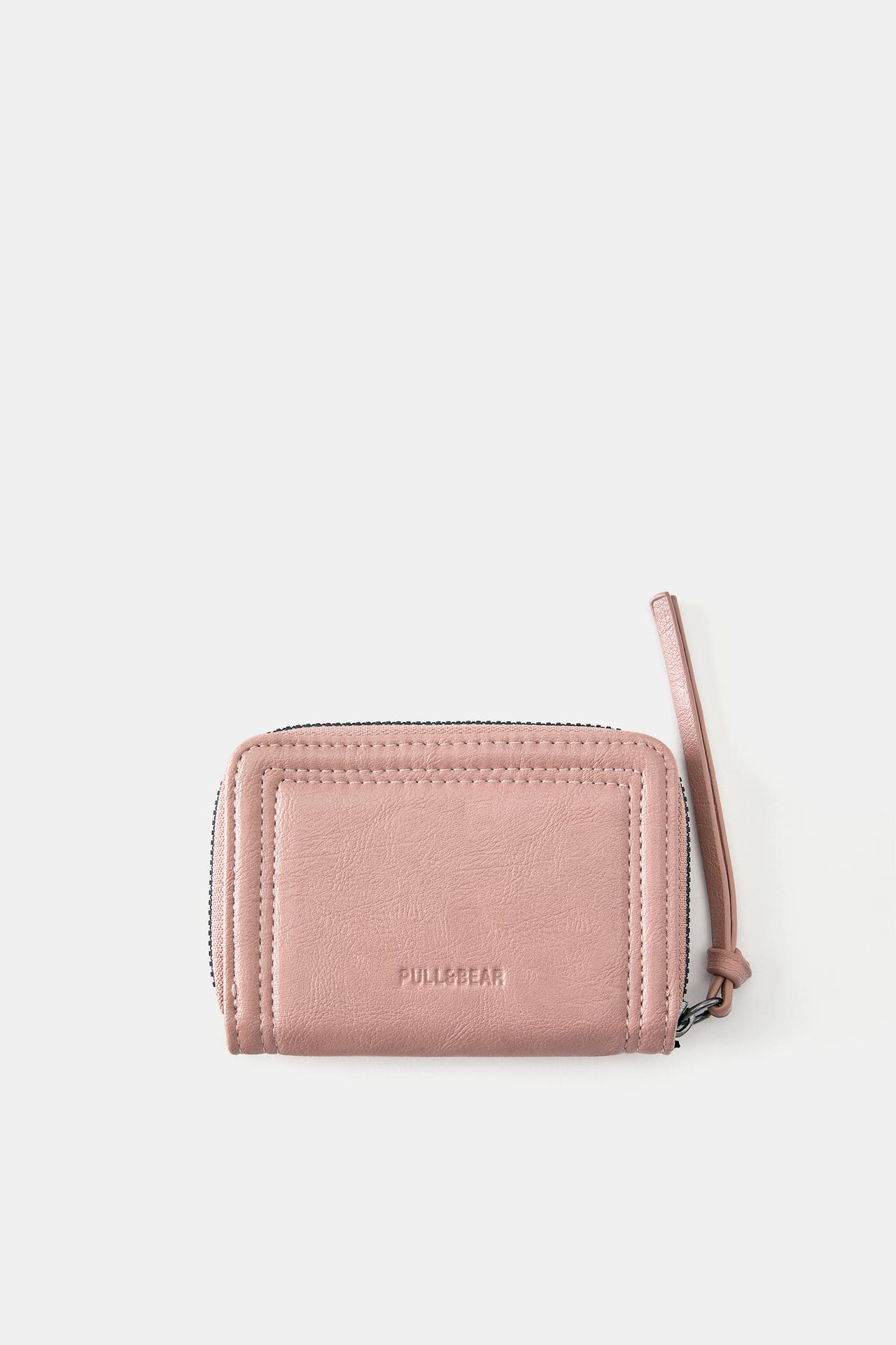 Distressed wallet — Pink