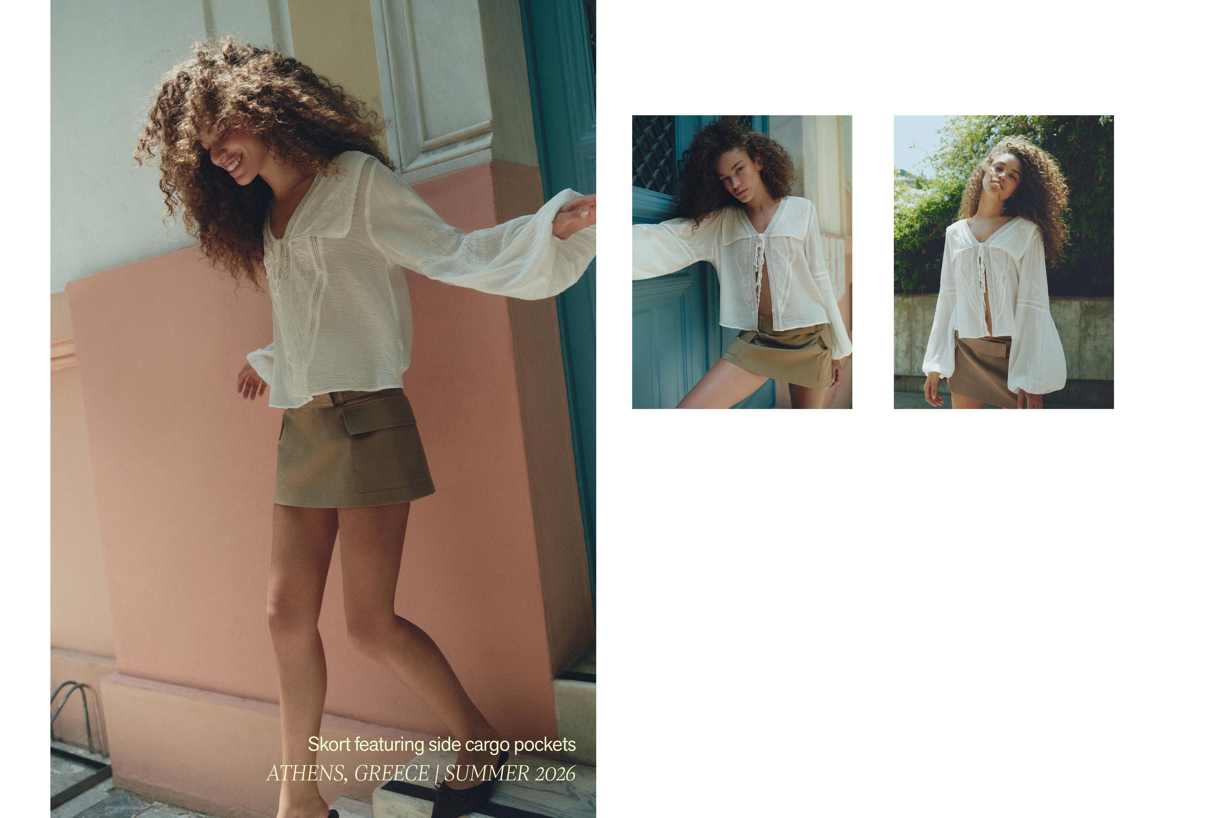 Cargo skort — Hunting green