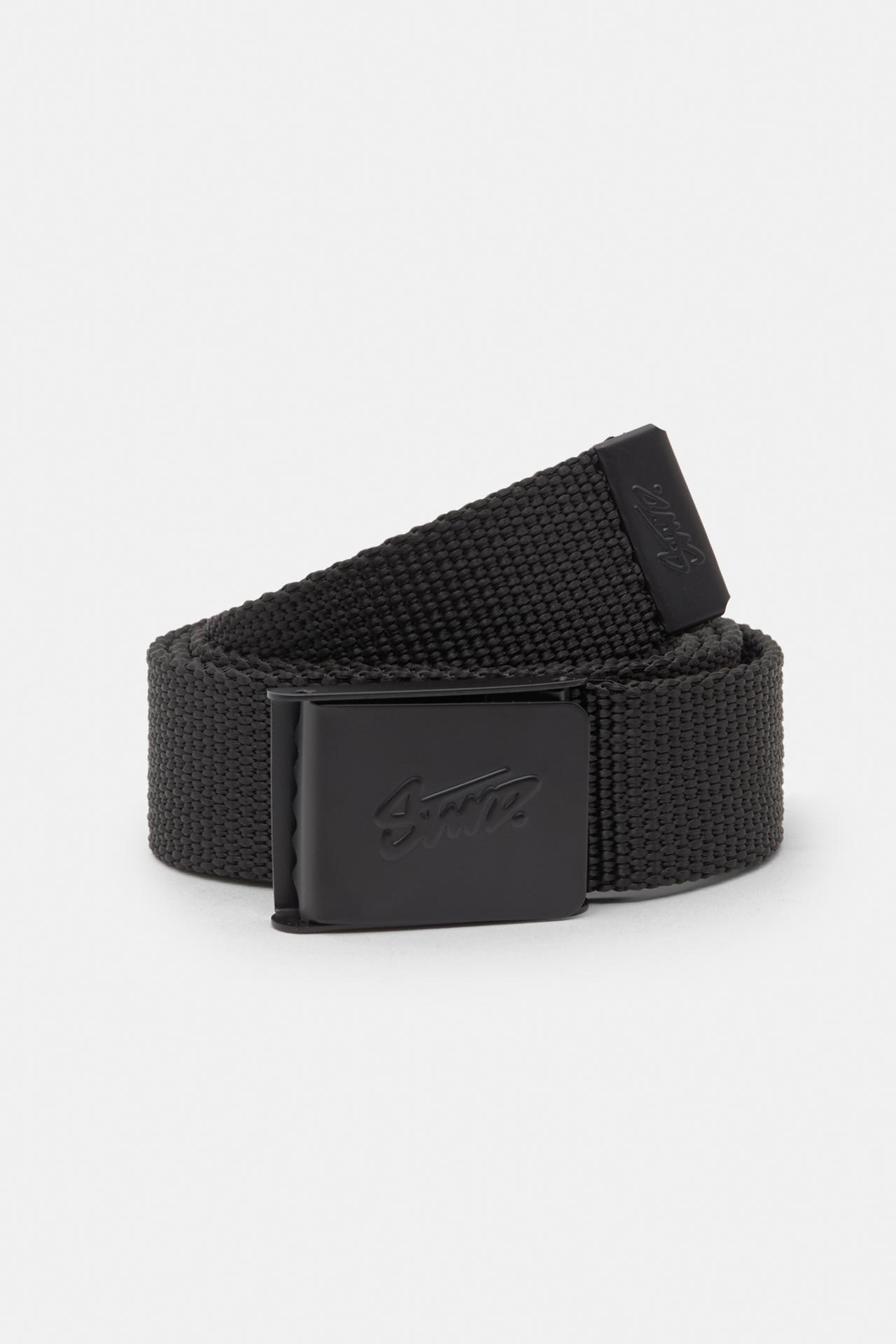 Fabric belt with black STWD buckle — Black
