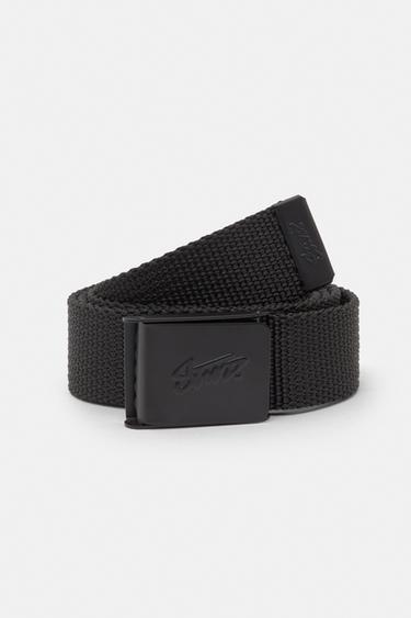 Fabric belt with black STWD buckle — Black 1