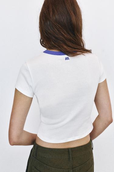 Ribbed T-shirt with slogan — Ice 2