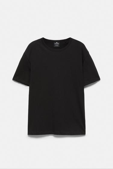 Slim fit basic T-shirt — Black 5