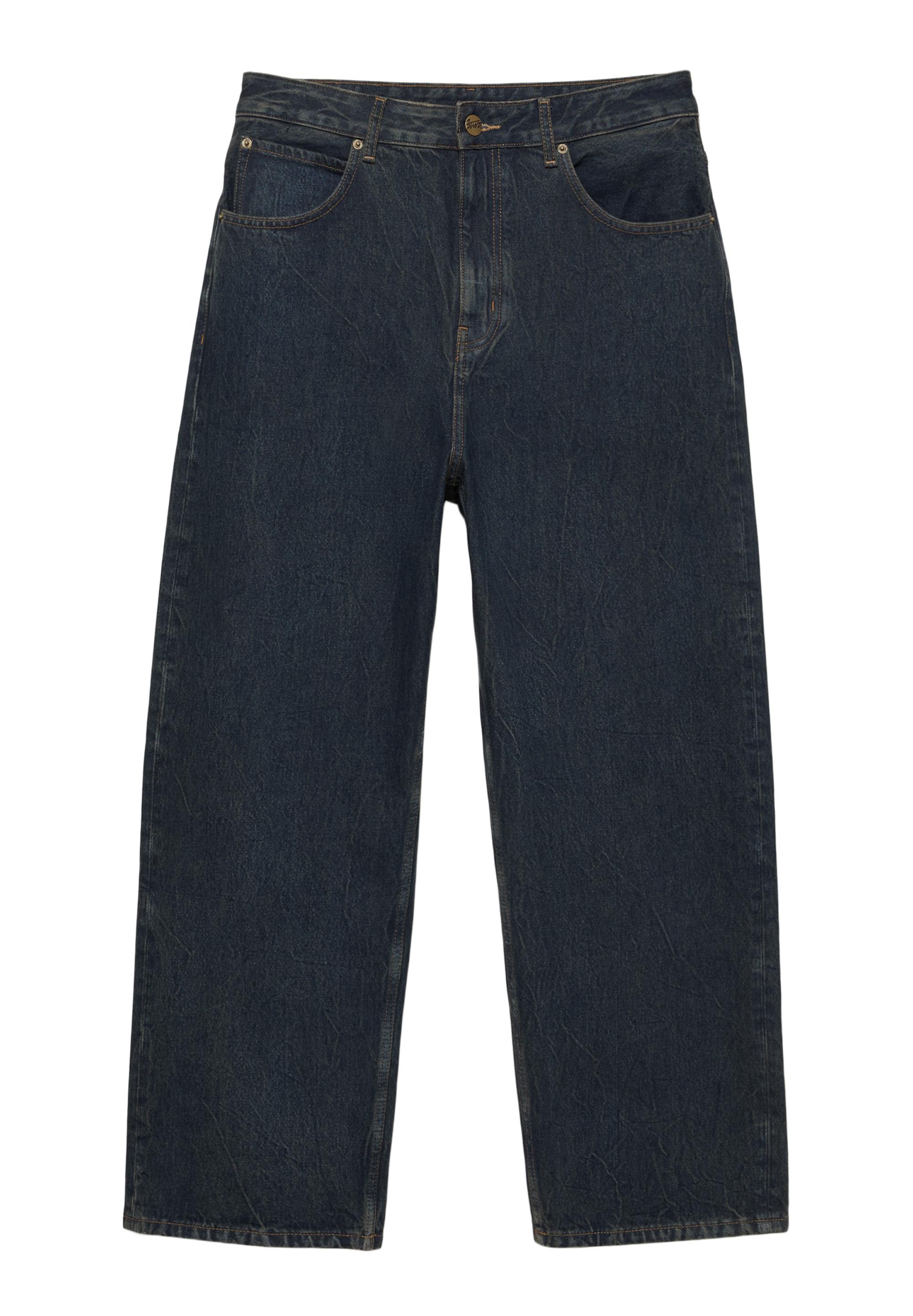 Relaxed fit baggy jeans — Dark blue