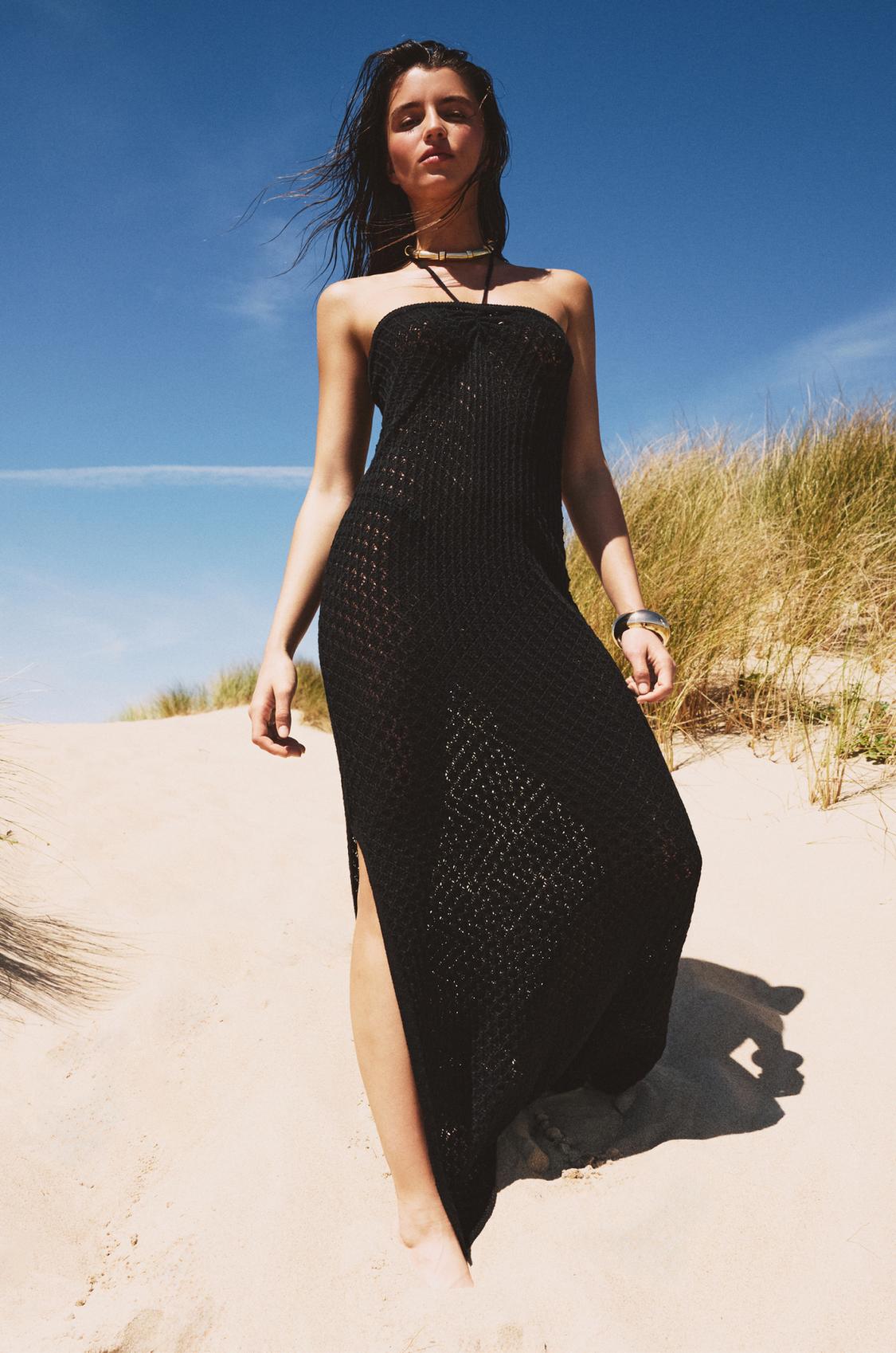 Tie Dye Vestido Pull And Bear Crochet Vestido Largo Vestido Lana