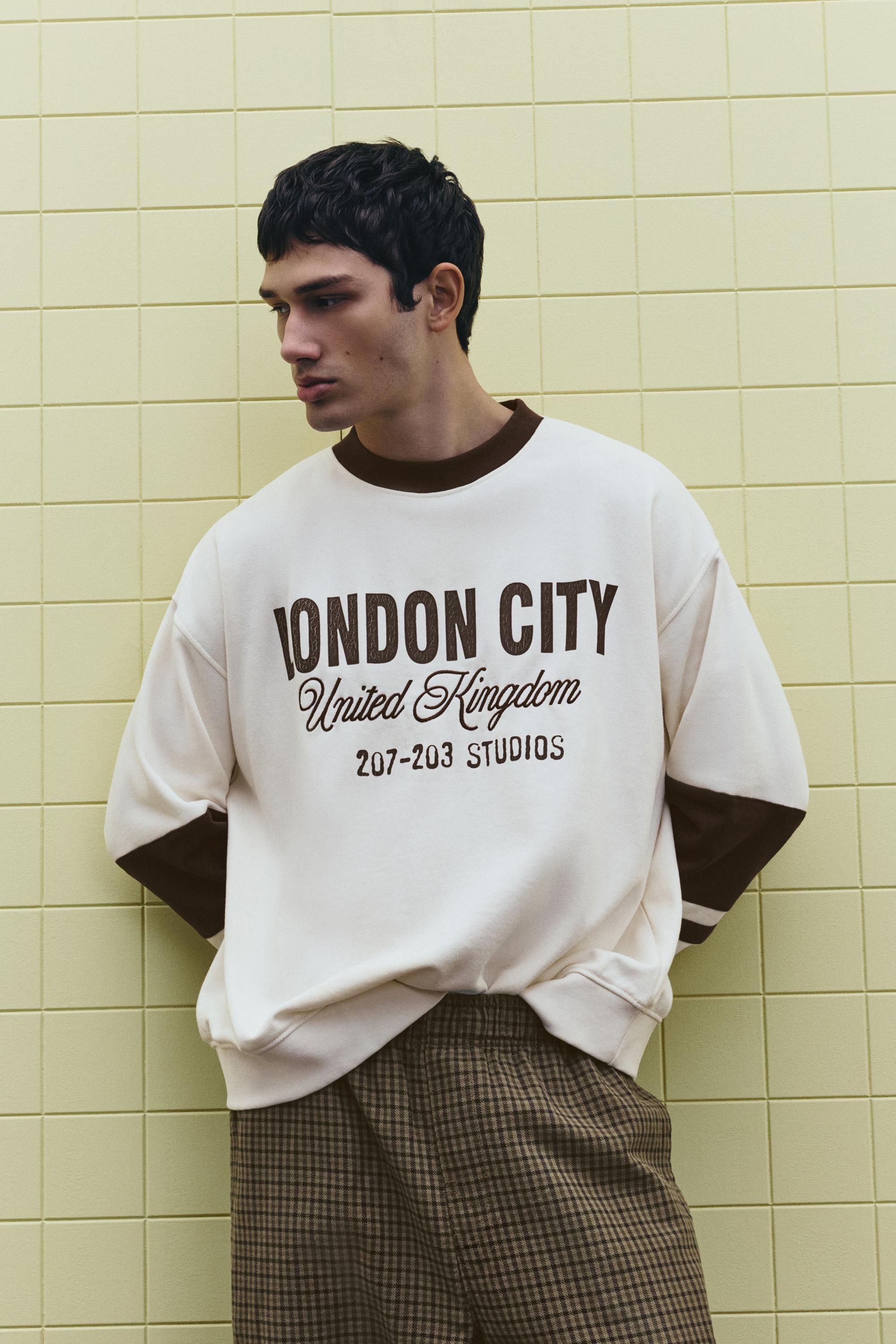 London City grafik sweatshirt - Görsel 17