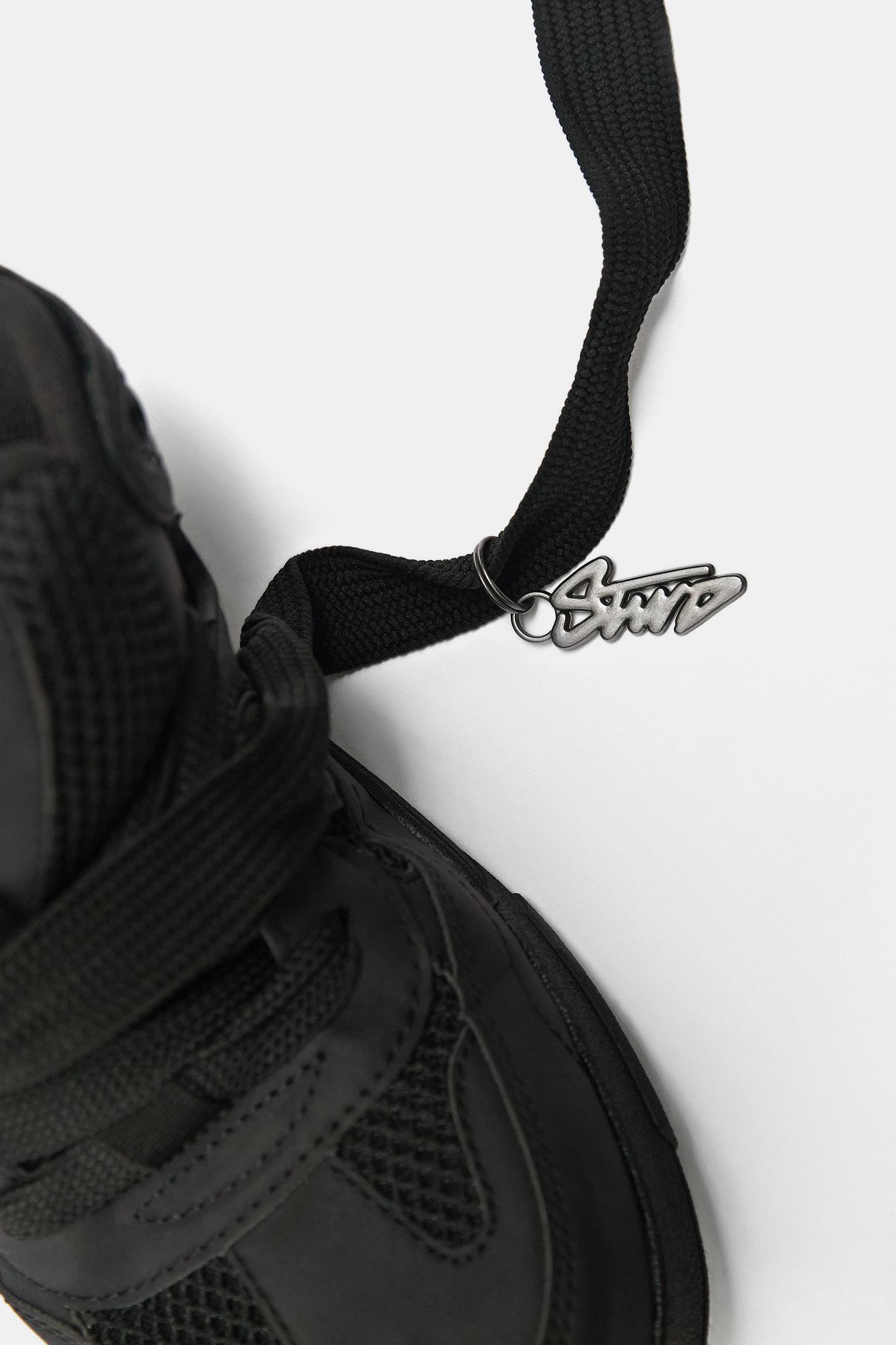 STWD embellished skate trainers — Black