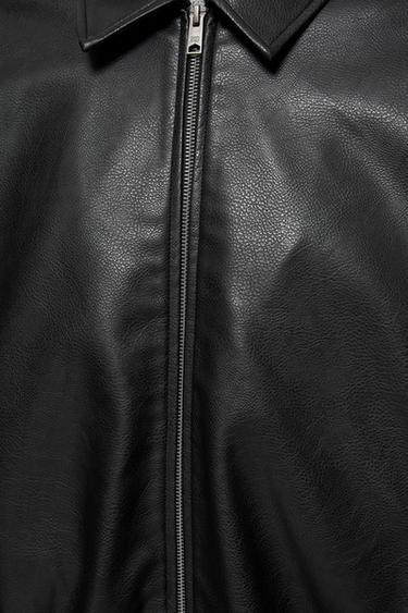 Leather-effect jacket — Black 9