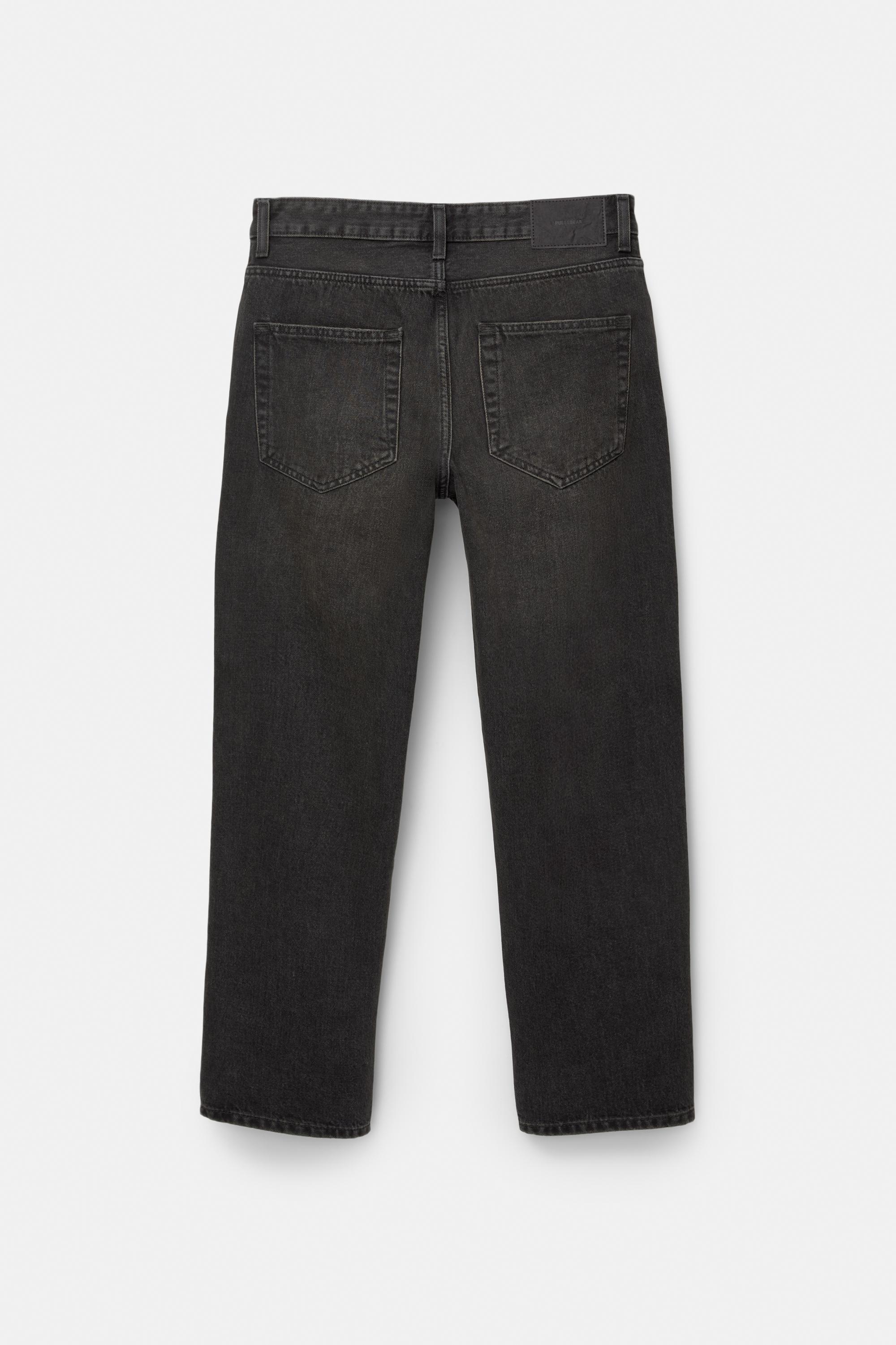 Straight-leg jeans — Black
