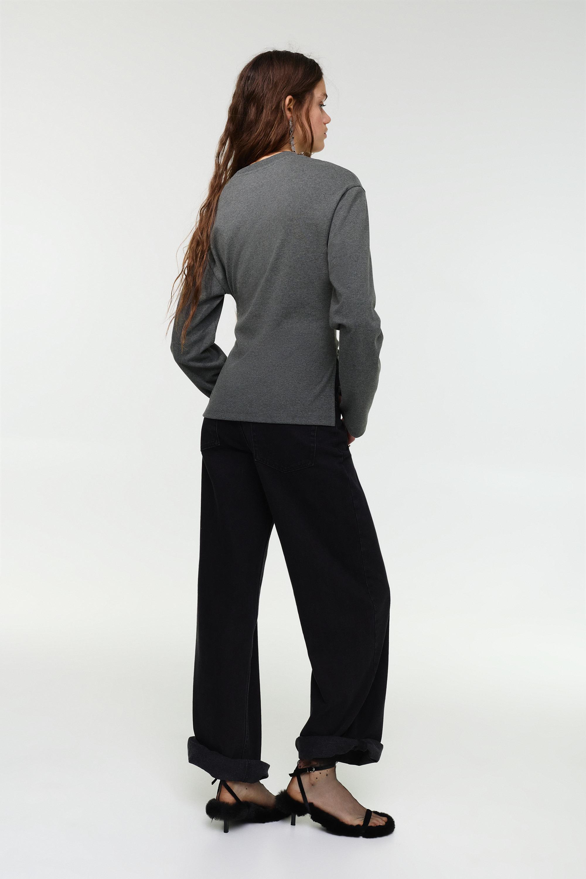 Uzun kollu aplike top - Görsel 13