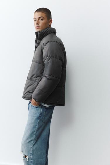 High neck puffer jacket — Anthracite grey 5