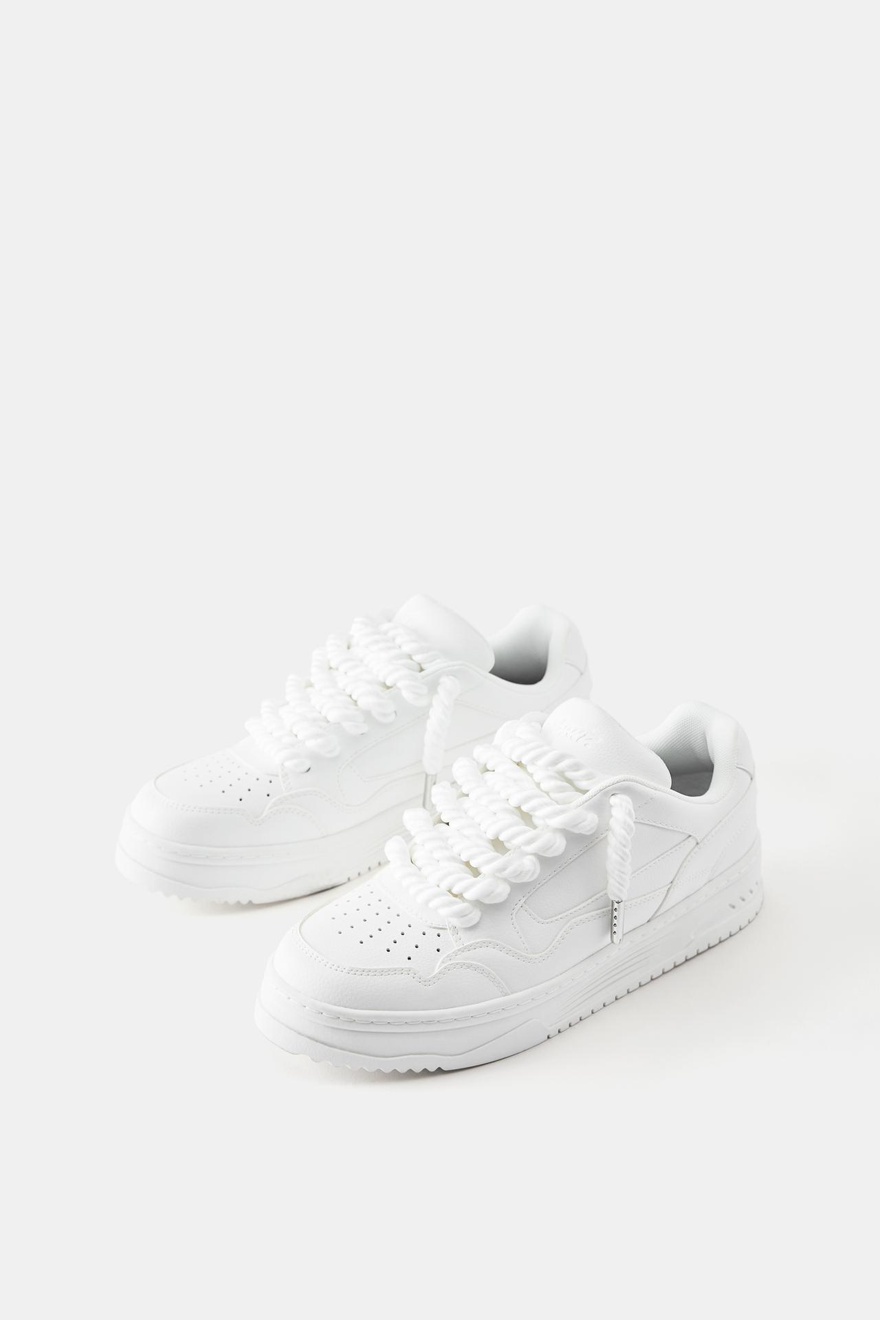 STWD lace-up trainers — White