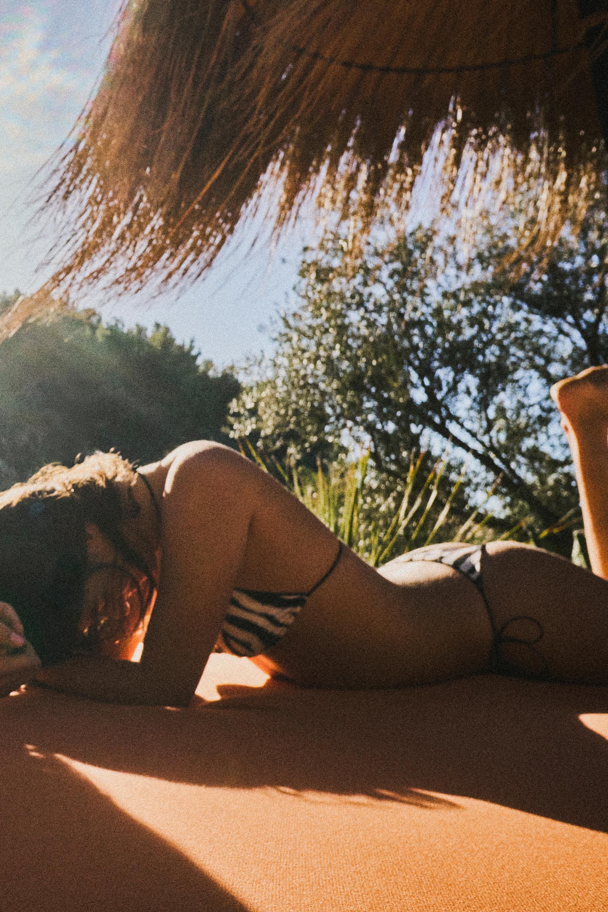 Cuecas De Biquíni Com Laços E Estampa De Zebra