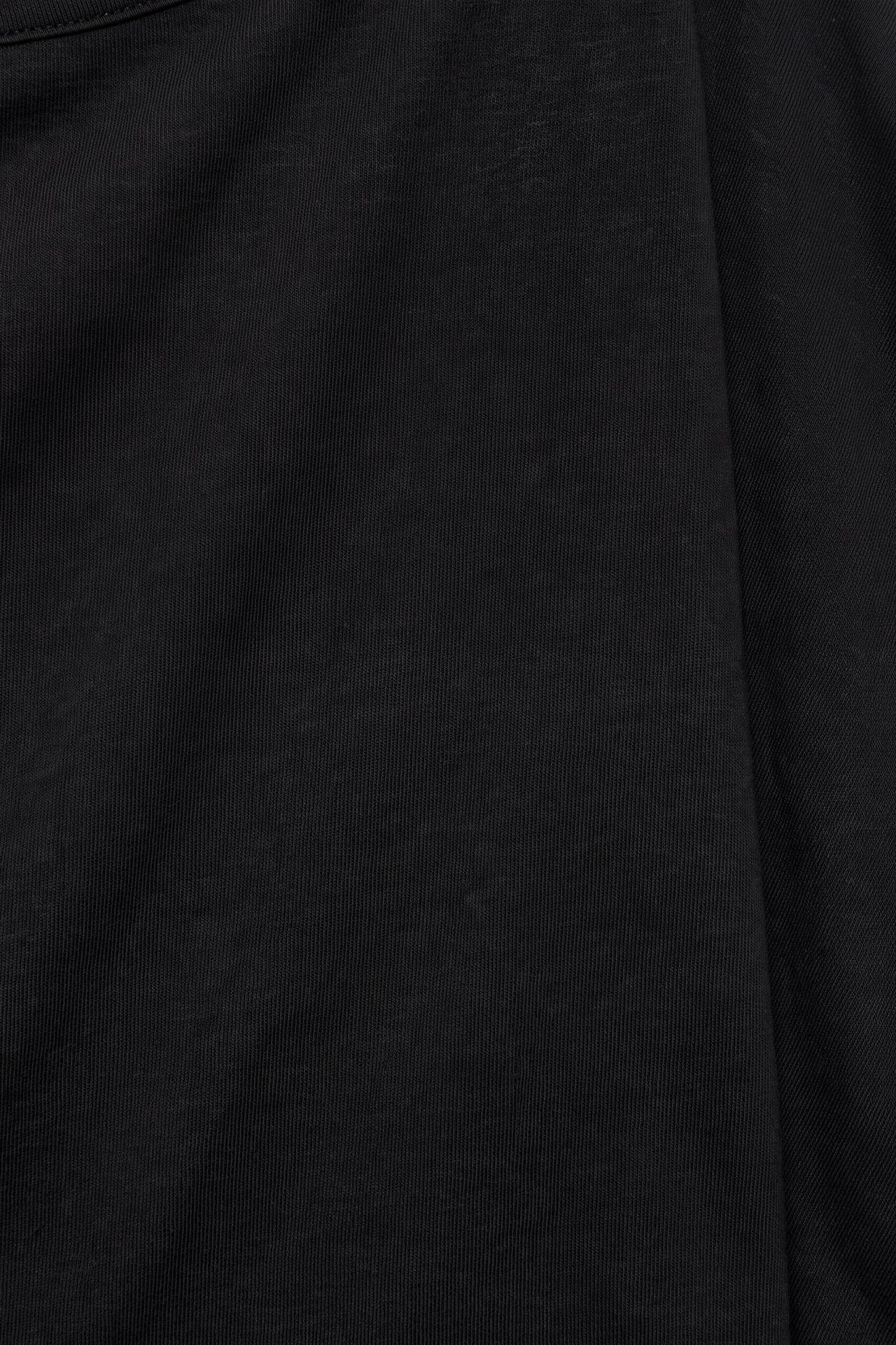 Asymmetric long sleeve top — Black