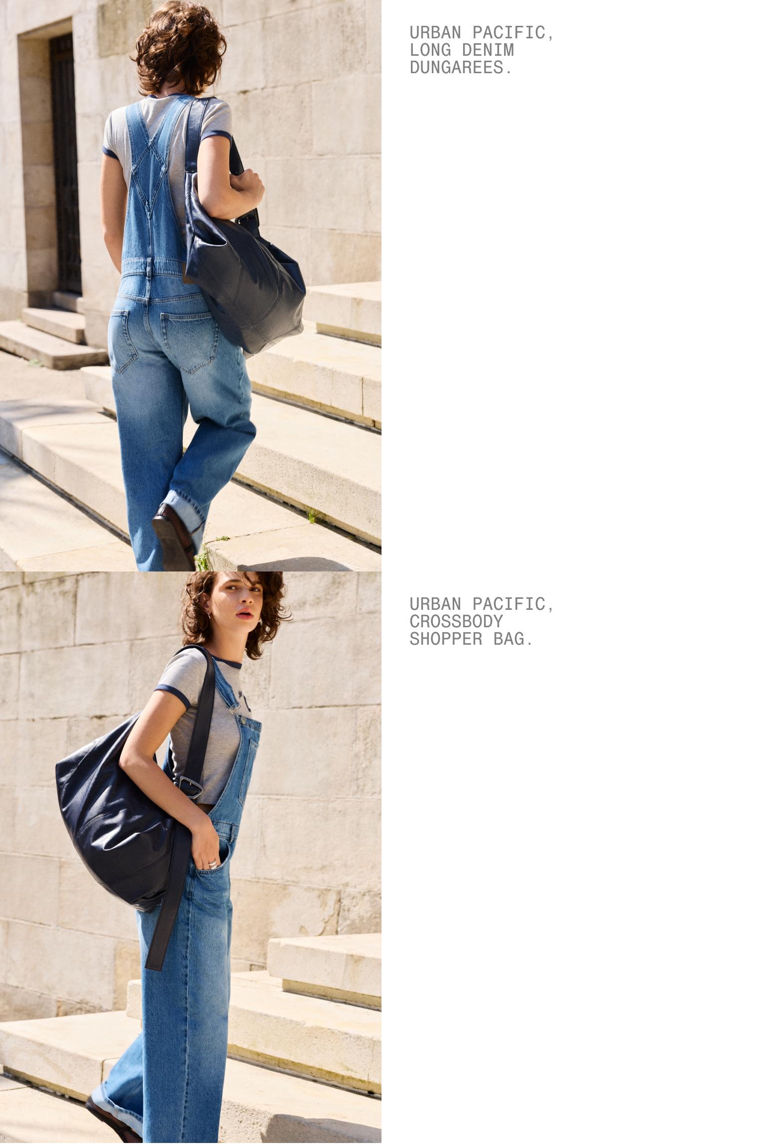 Crossbody shopper bag — Blue