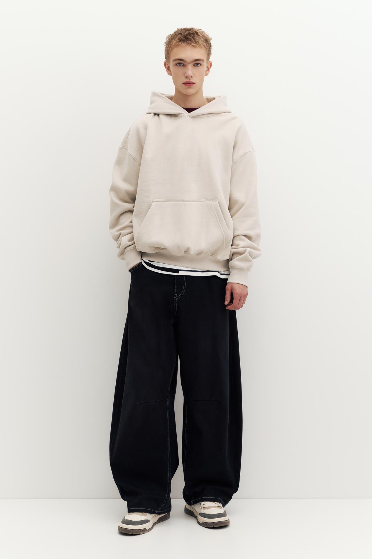 STWD hood sweatshirt — Ash
