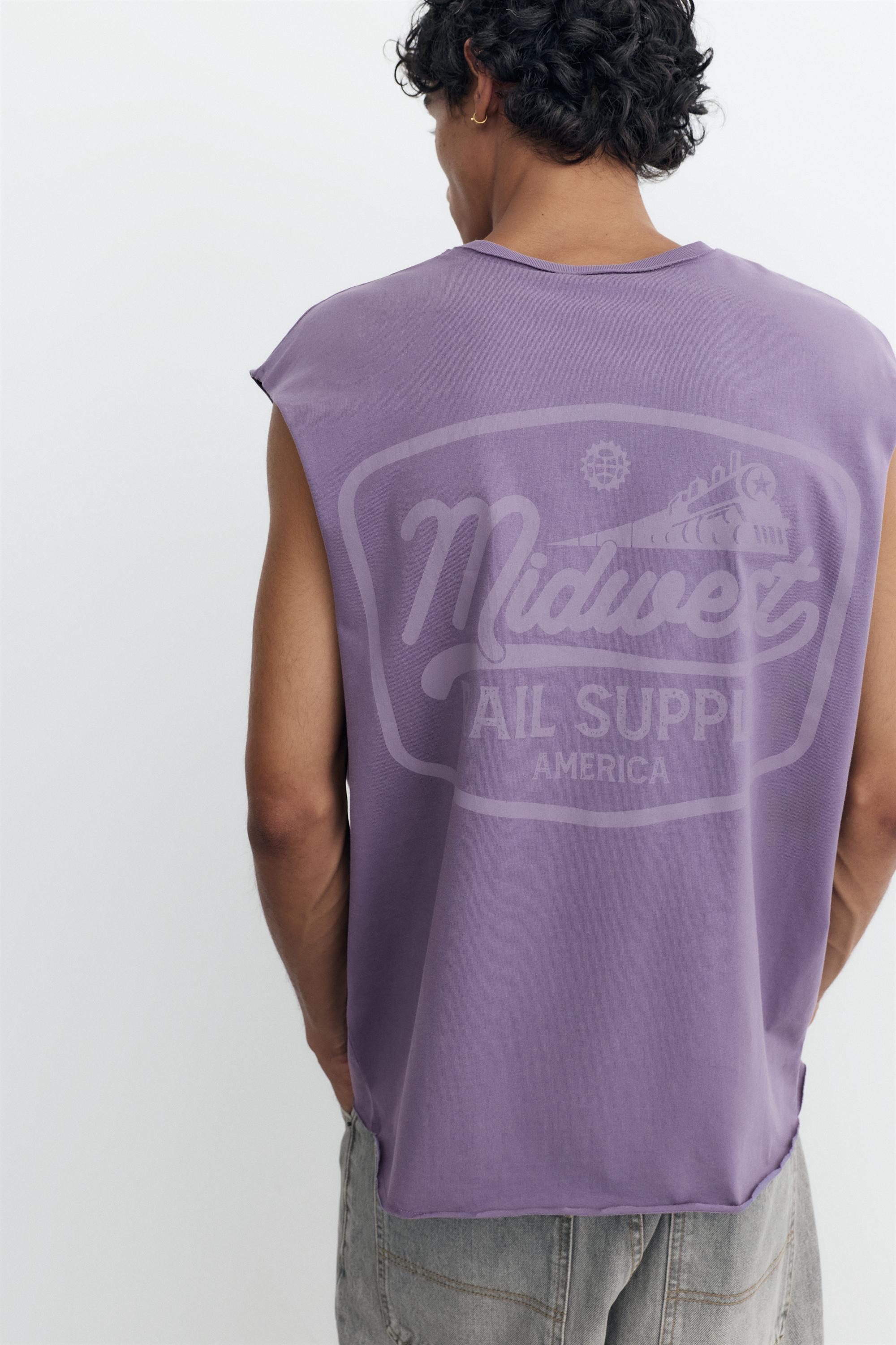 Midwest graphic tank top — Mulberry