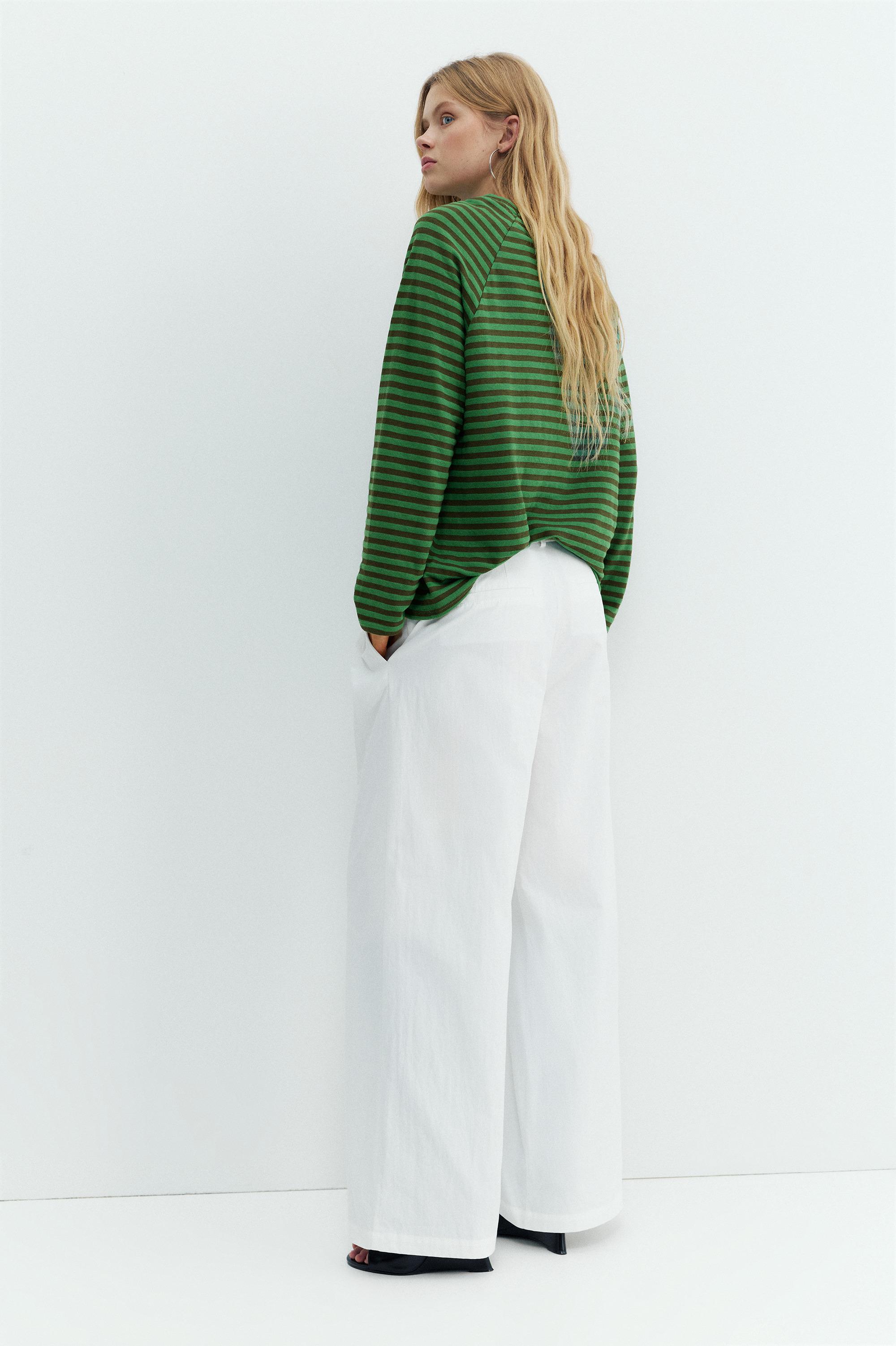 Uzun kollu çizgili tişört - Görsel 23