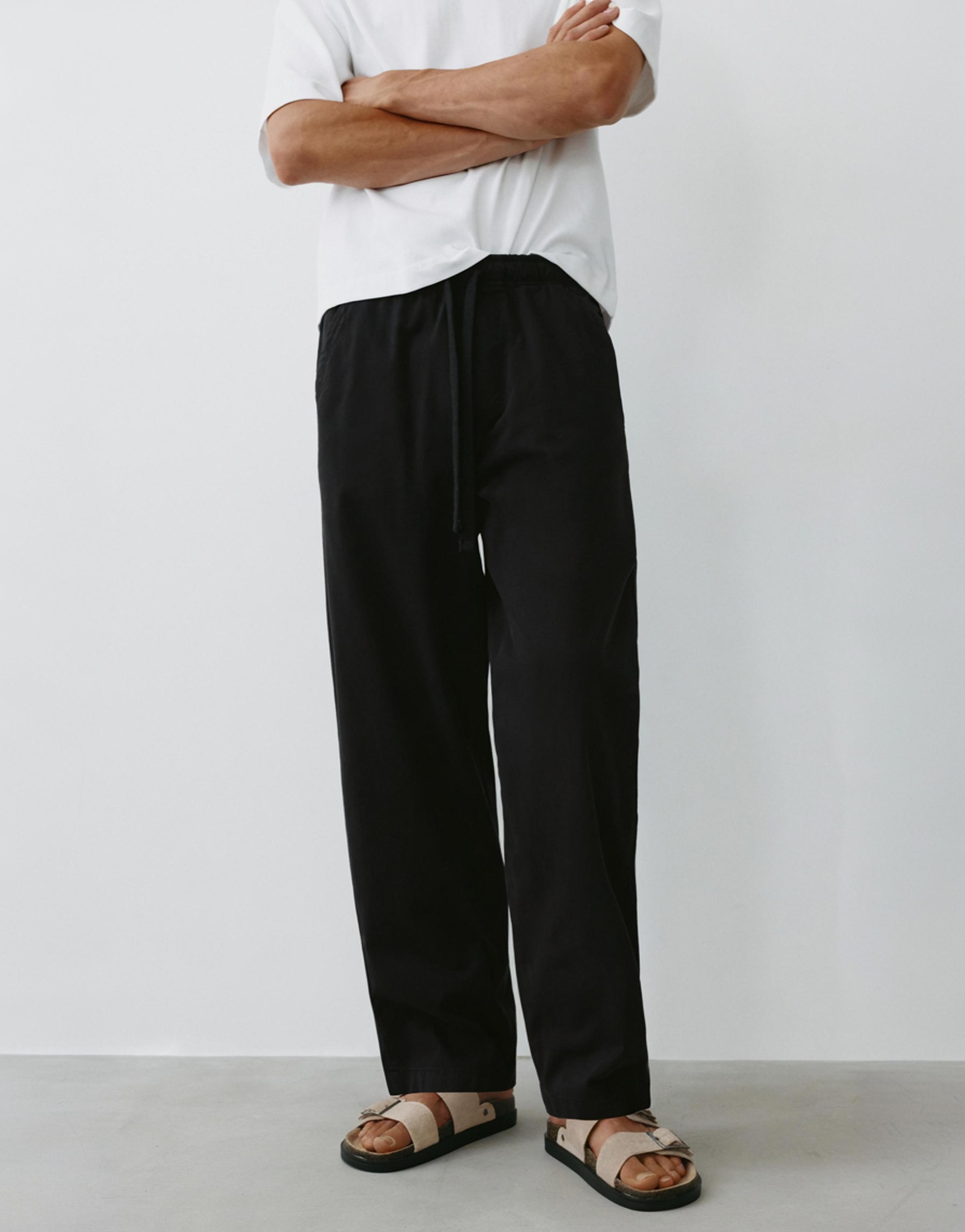 Baggy jogger pants — Black