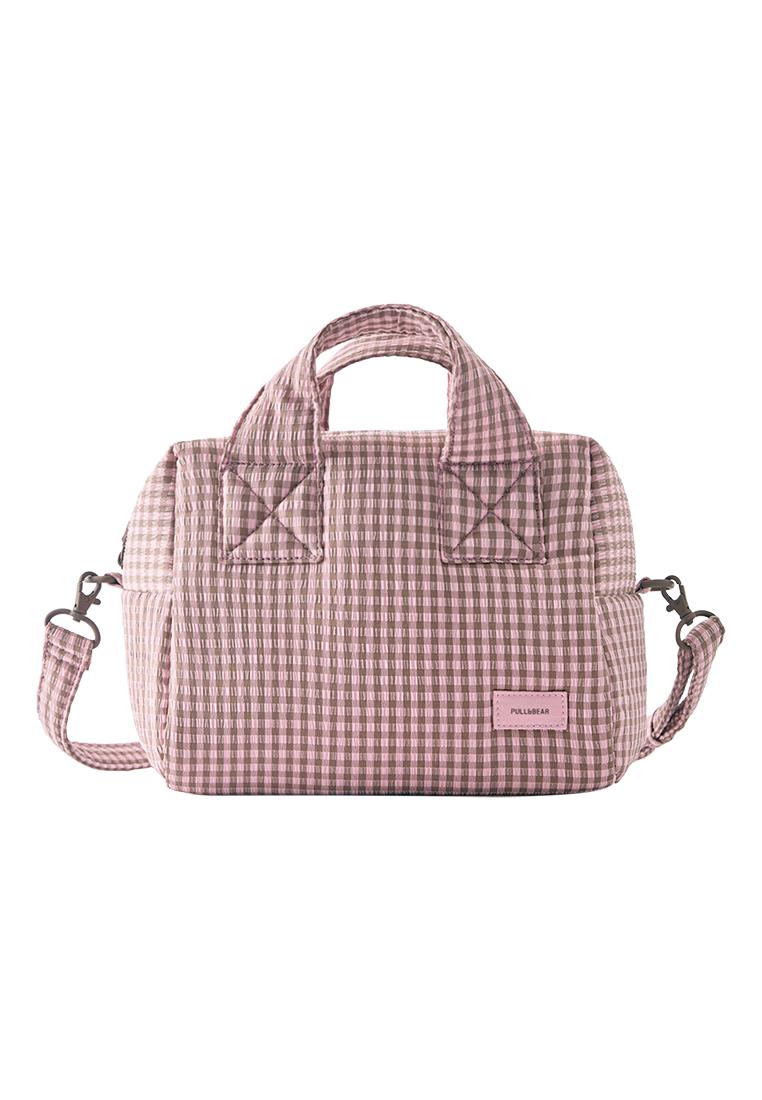 Gingham lunch bag — Pink