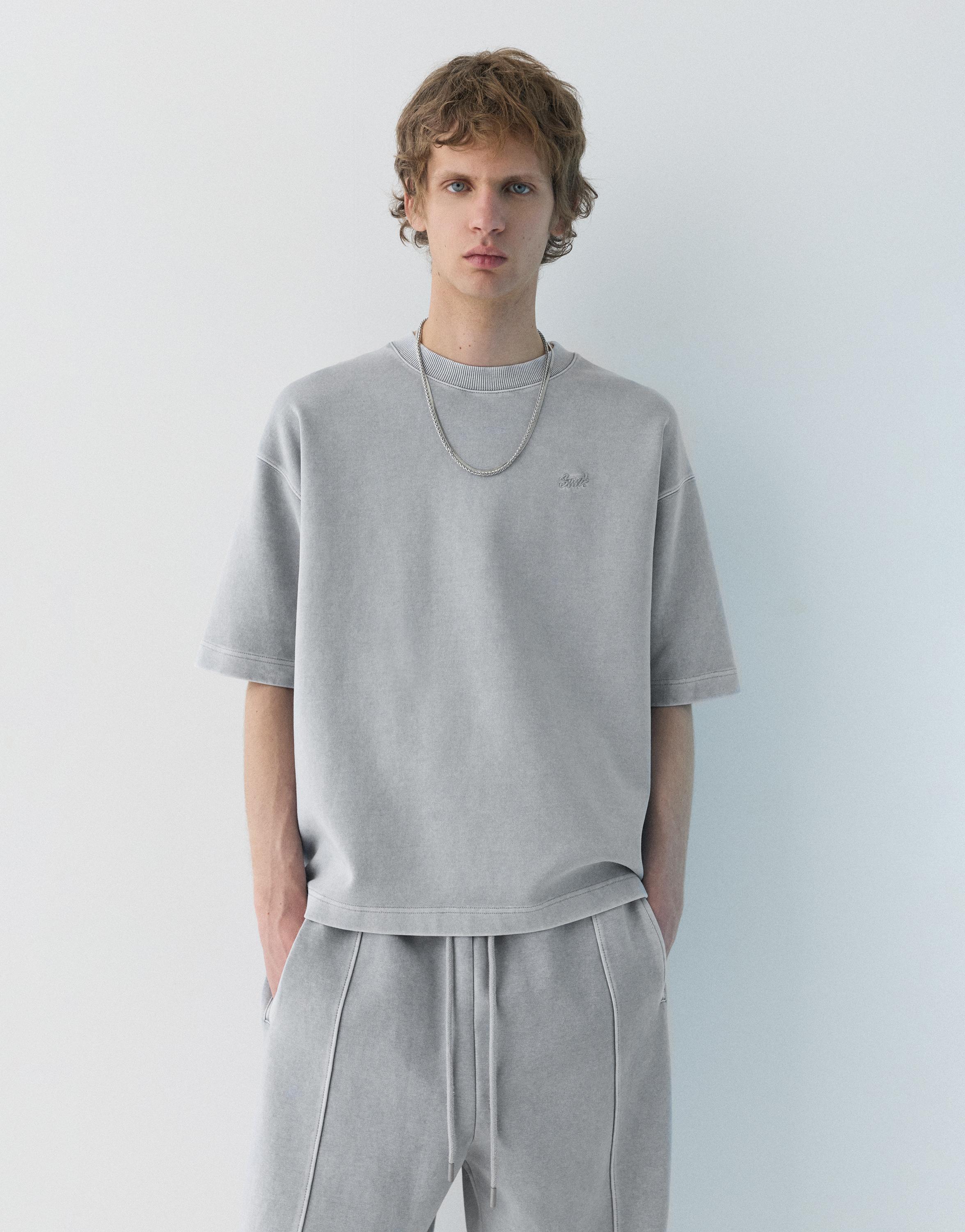 Soluk efektli STWD t-shirt - Görsel 7