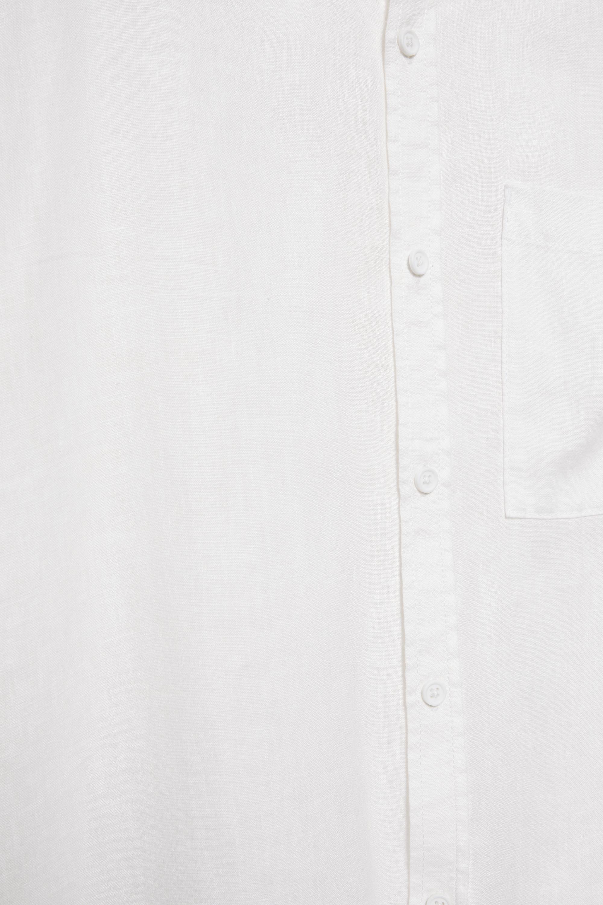 100% linen short sleeve shirt — Off white
