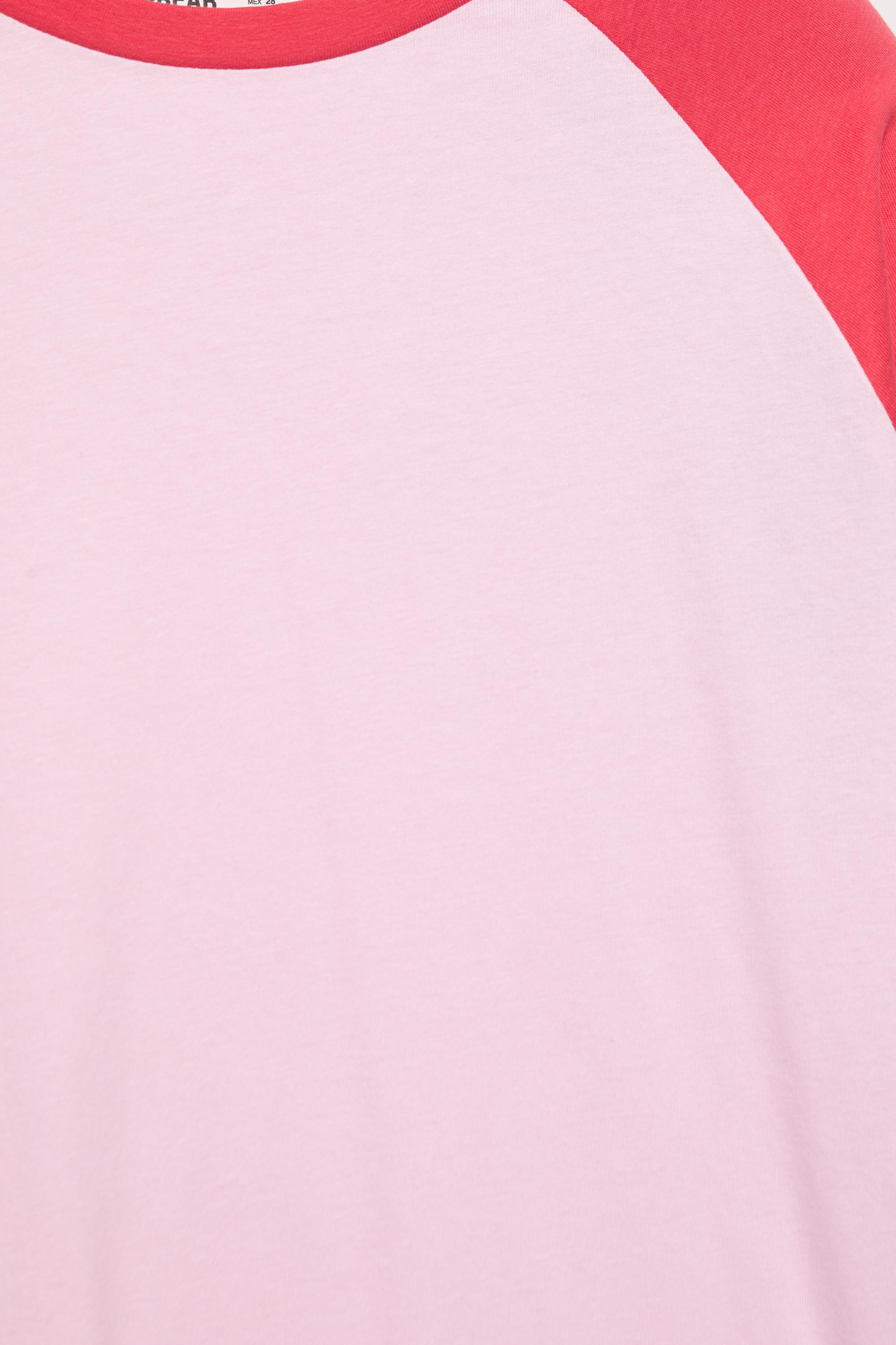 Oversize raglan sleeve T-shirt — Pink