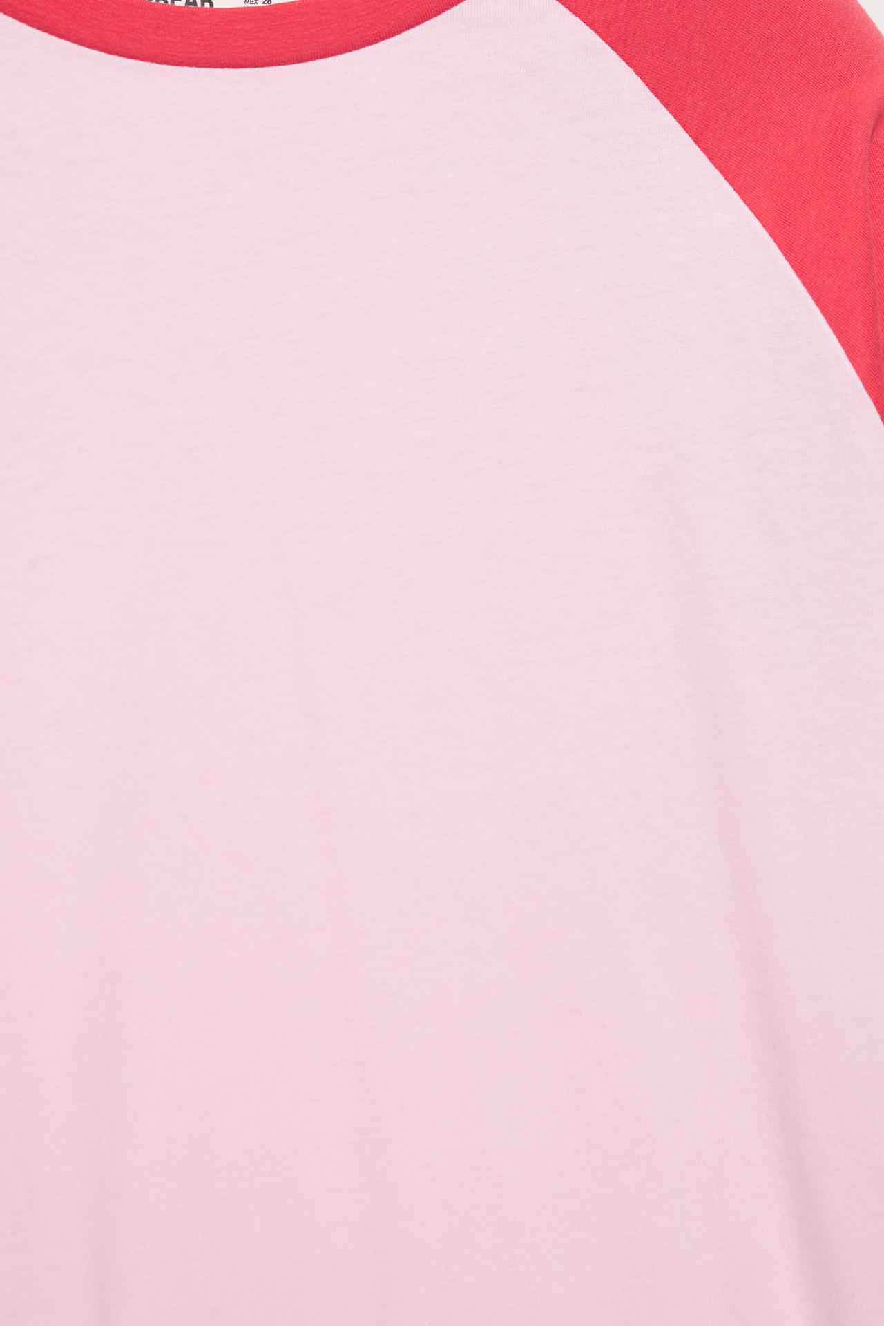 Oversize raglan sleeve T-shirt — Pink