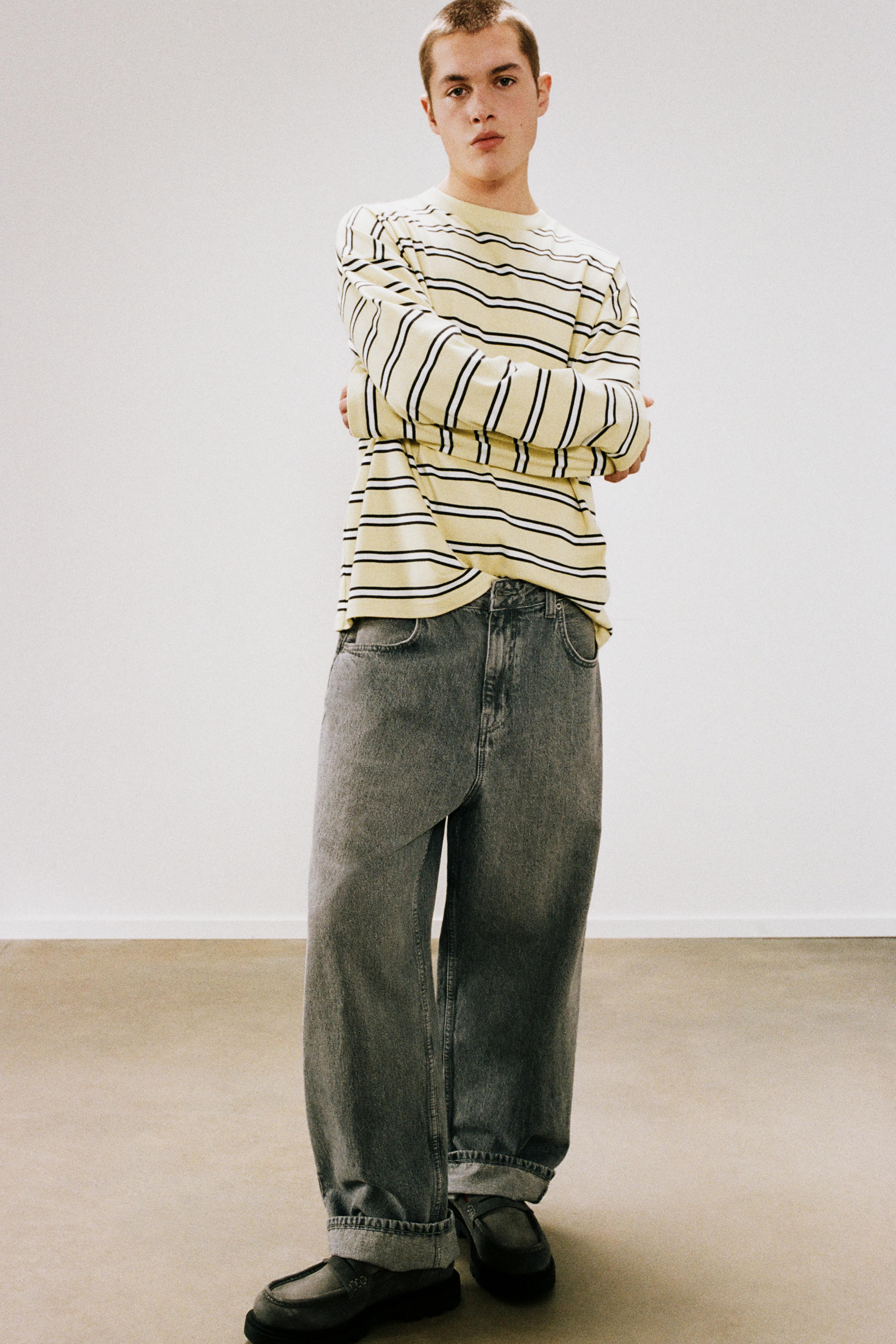 Uzun kollu çizgili t-shirt - Görsel 31