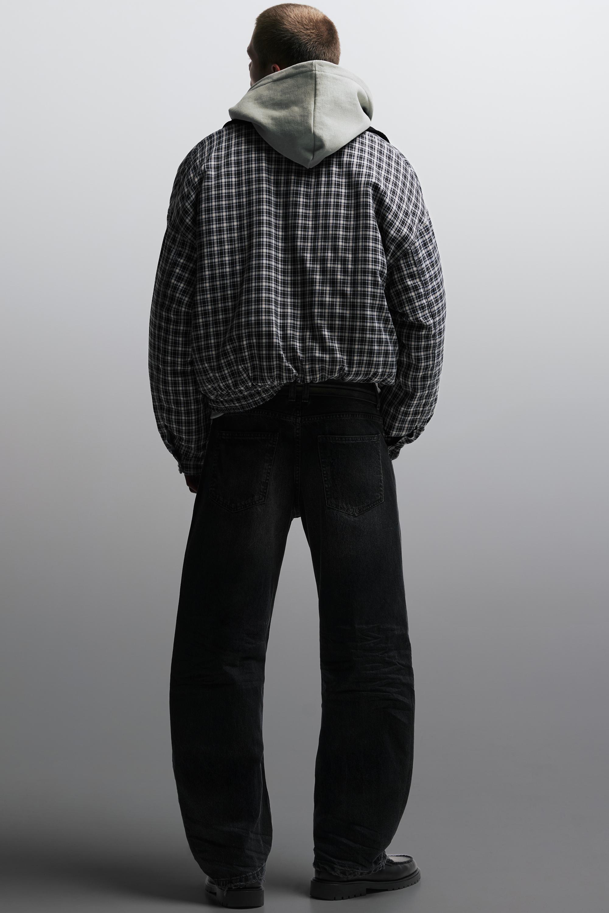 Low-rise baggy jeans — Faded black