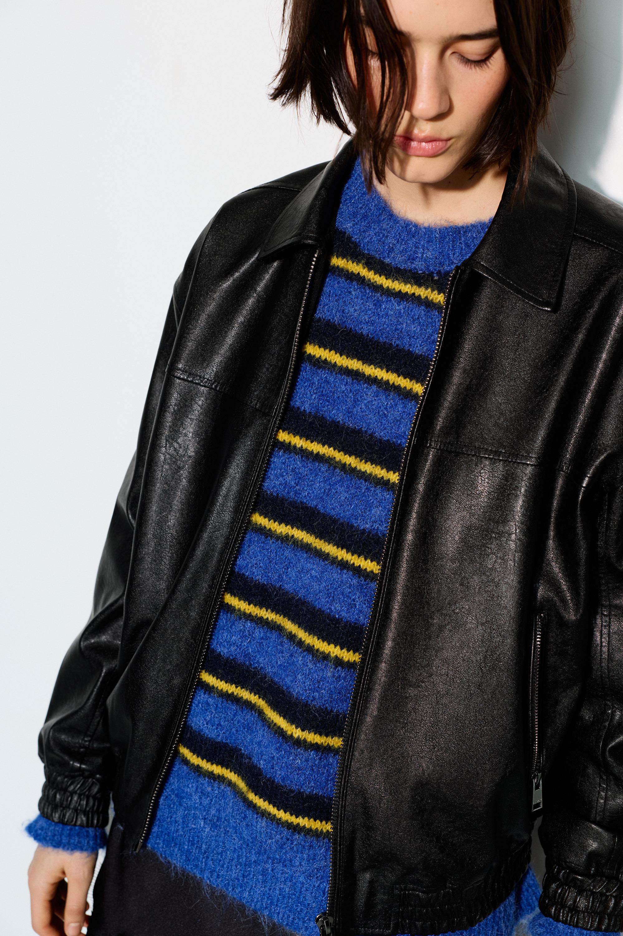 Suni Deri Baba Kesim Ceket - Görsel 48