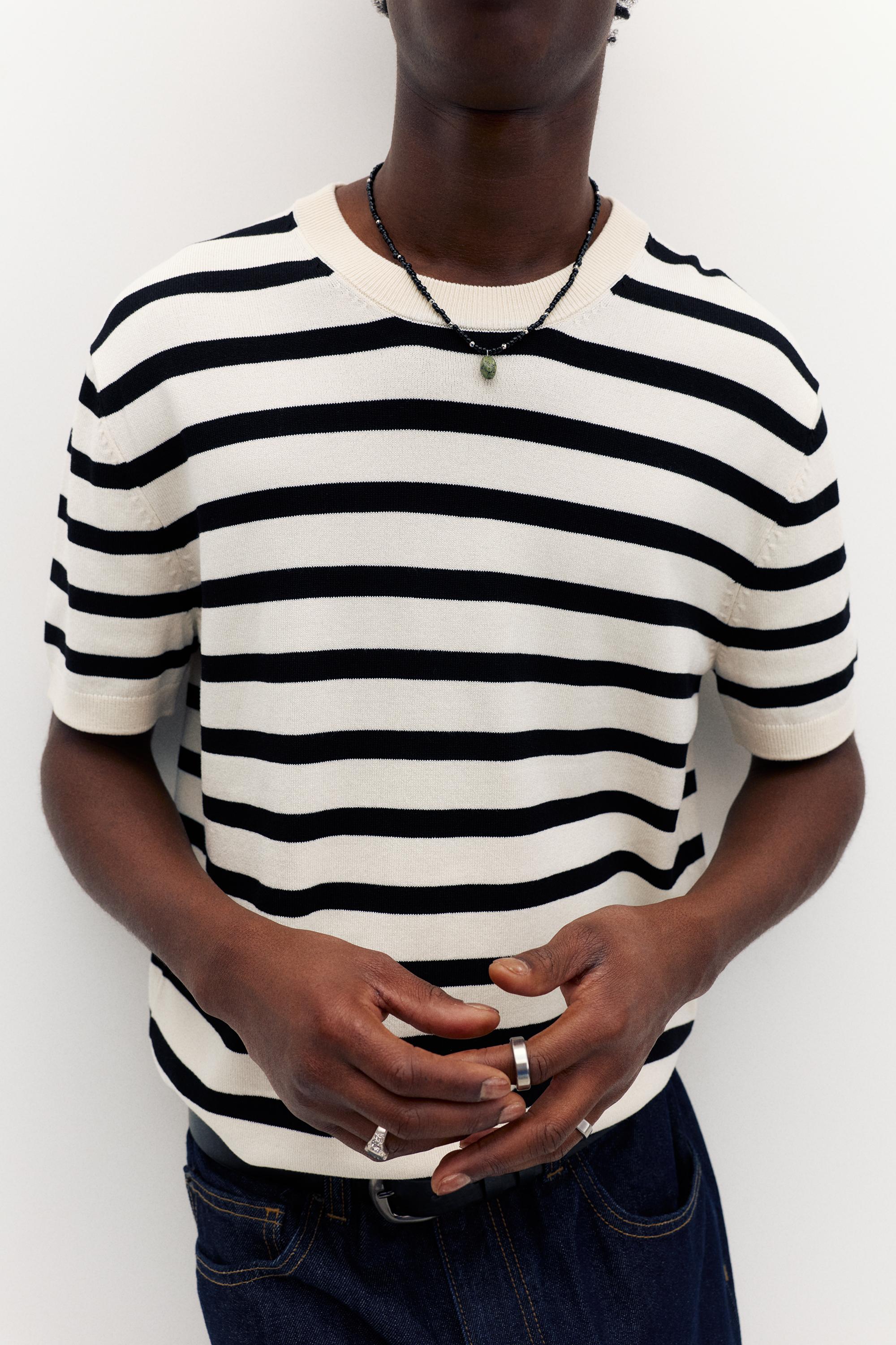 Short sleeve jumper — White/Black