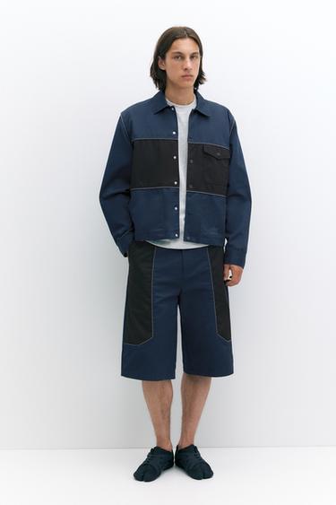 Pleasures x STWD panelled jacket — Dark navy 6