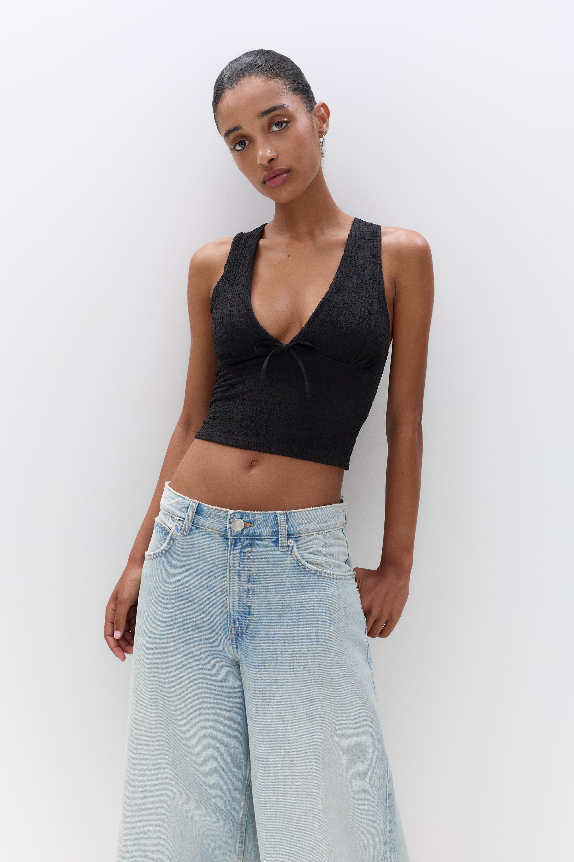 Rustikales Top Mit Schleife