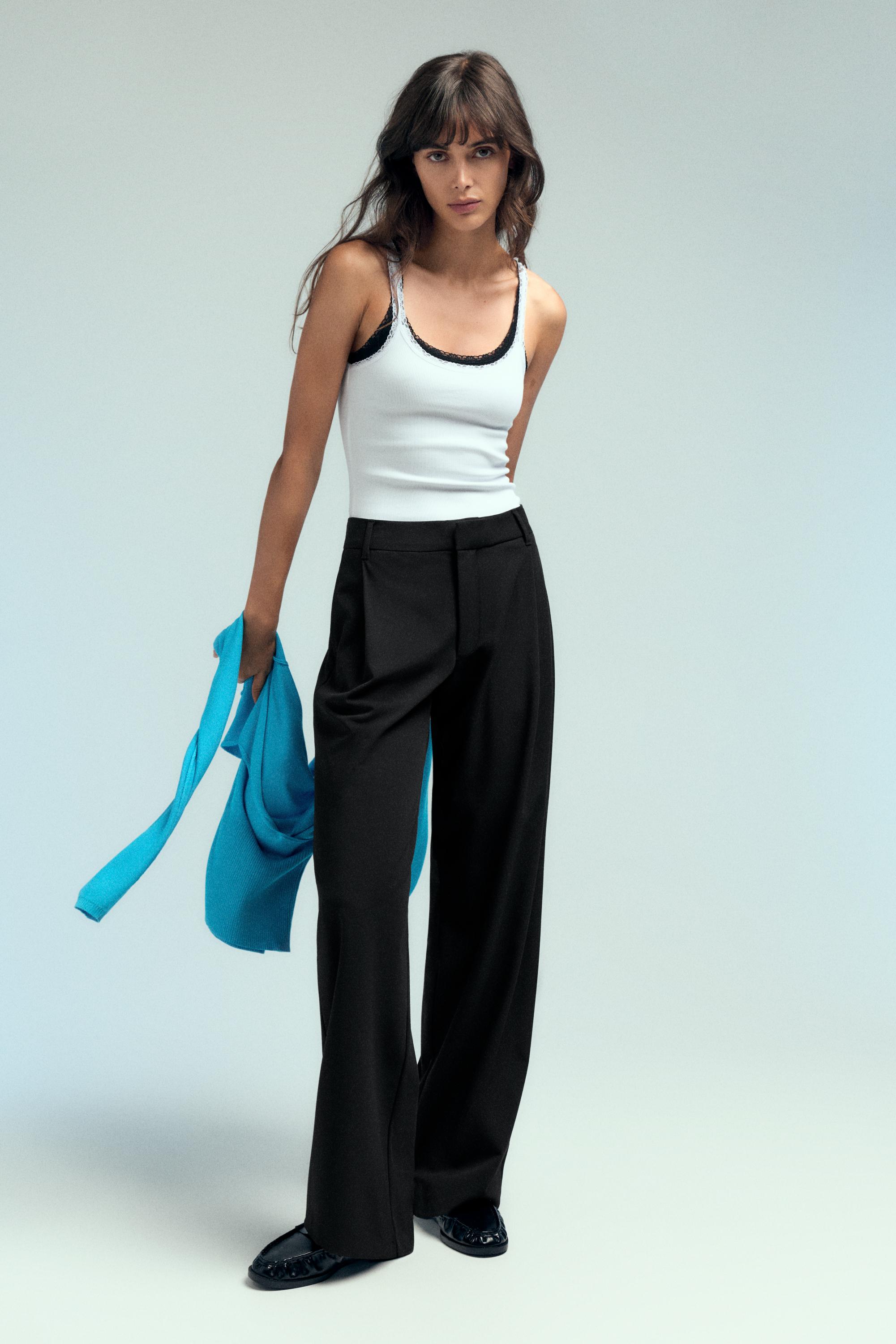 Pantaloni Eleganti Con Pinces