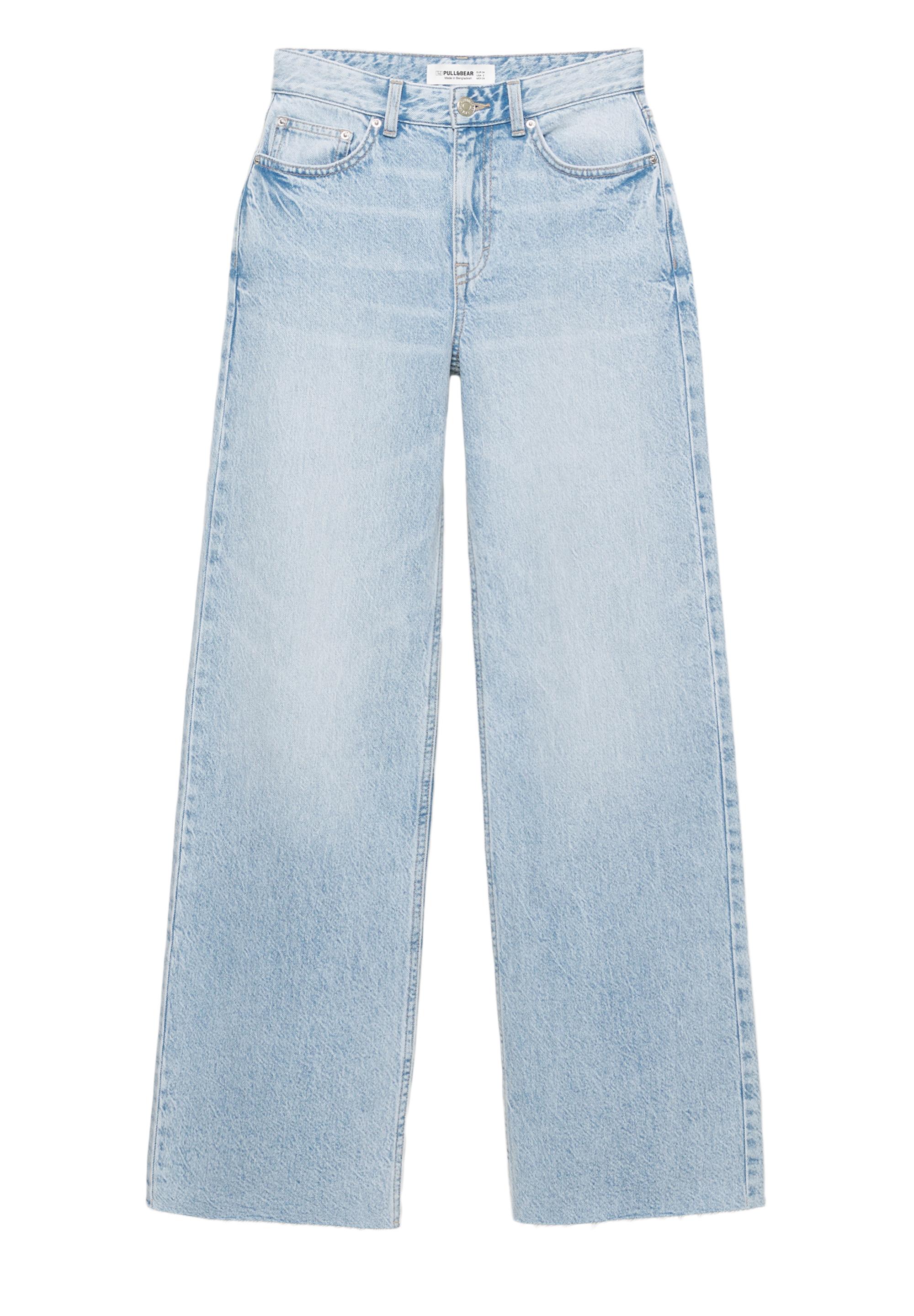 Yüksek bel geniş paça jean