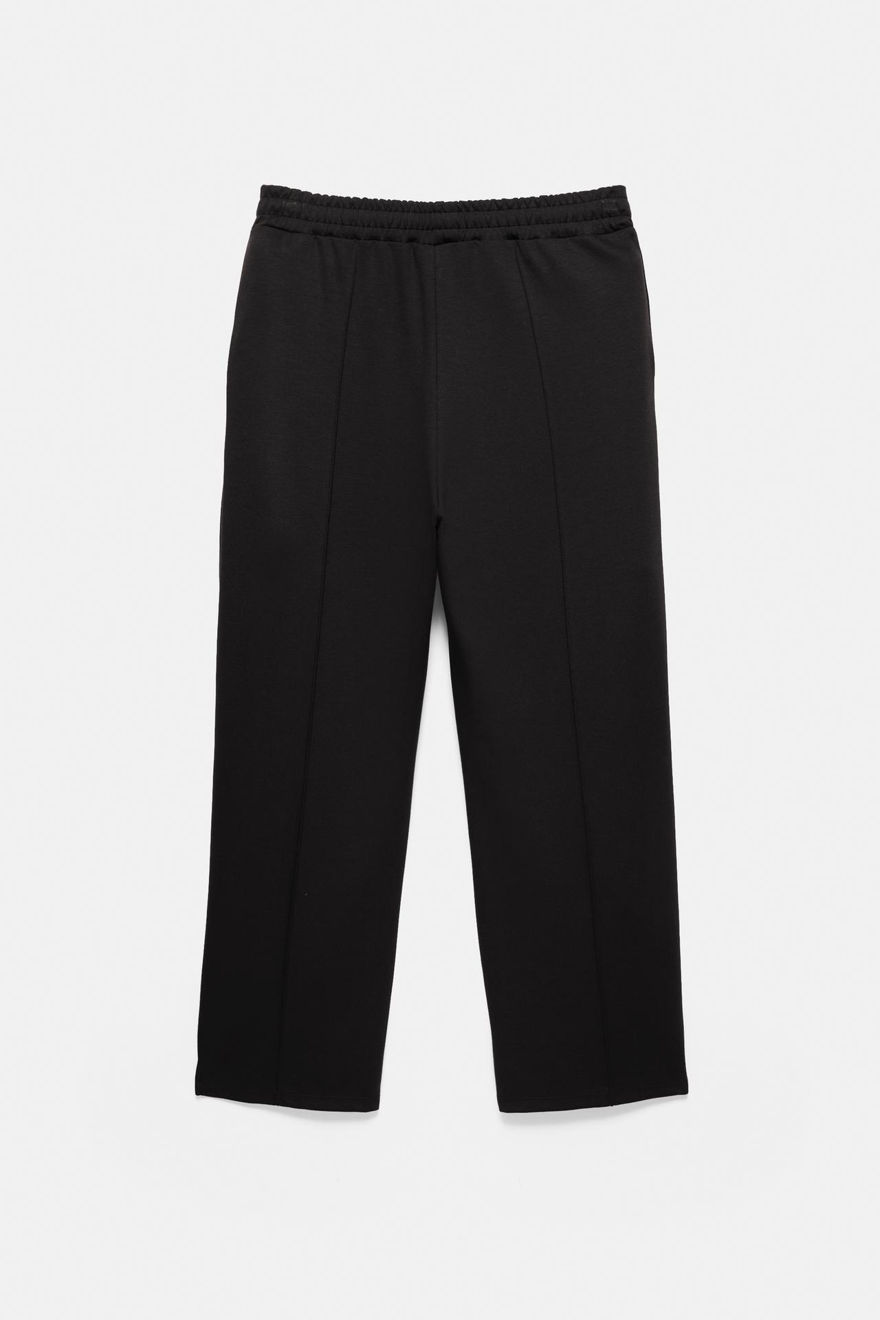 Seamed jogging trousers — Black
